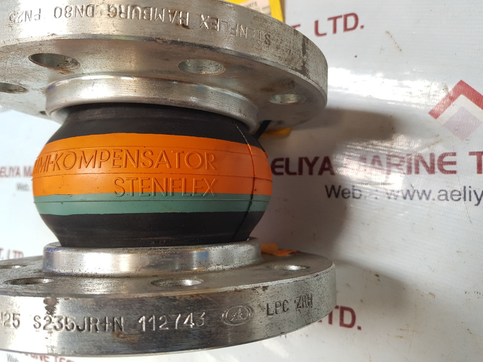 Stenflex/gummi-kompensator as dn 80 pn 16 rubber compensator