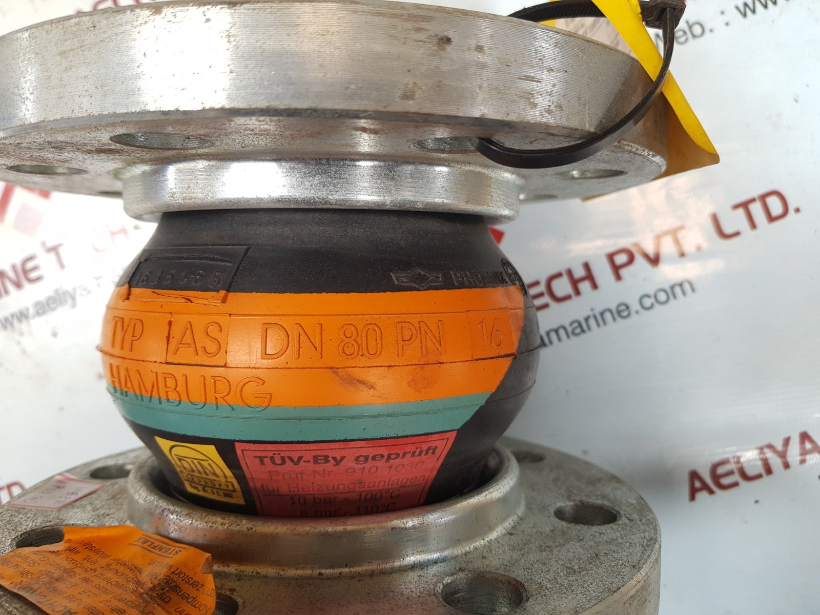 Stenflex/gummi-kompensator as dn 80 pn 16 rubber compensator