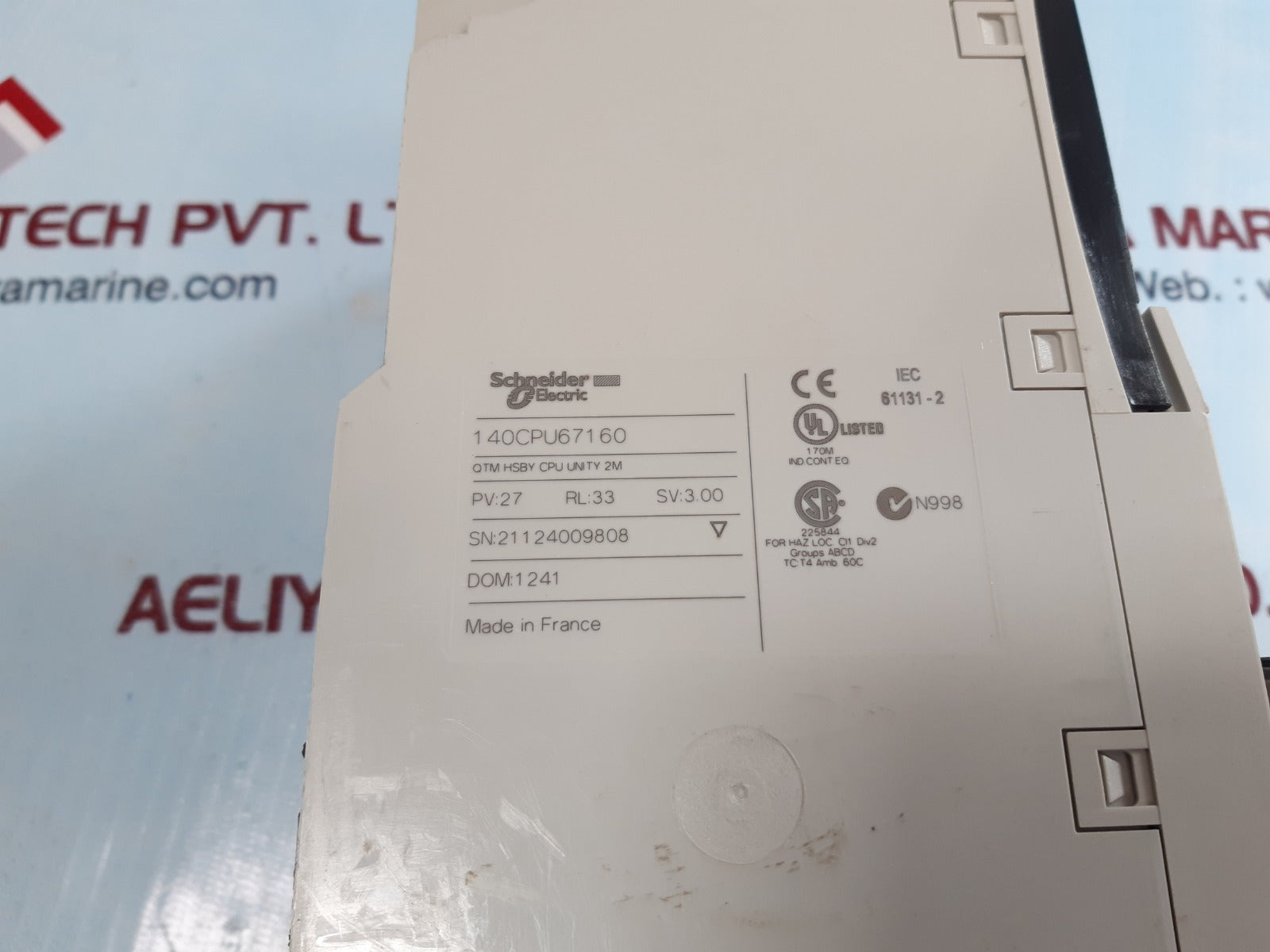 Schneider electric 140cpu67160 cpu module pv:27