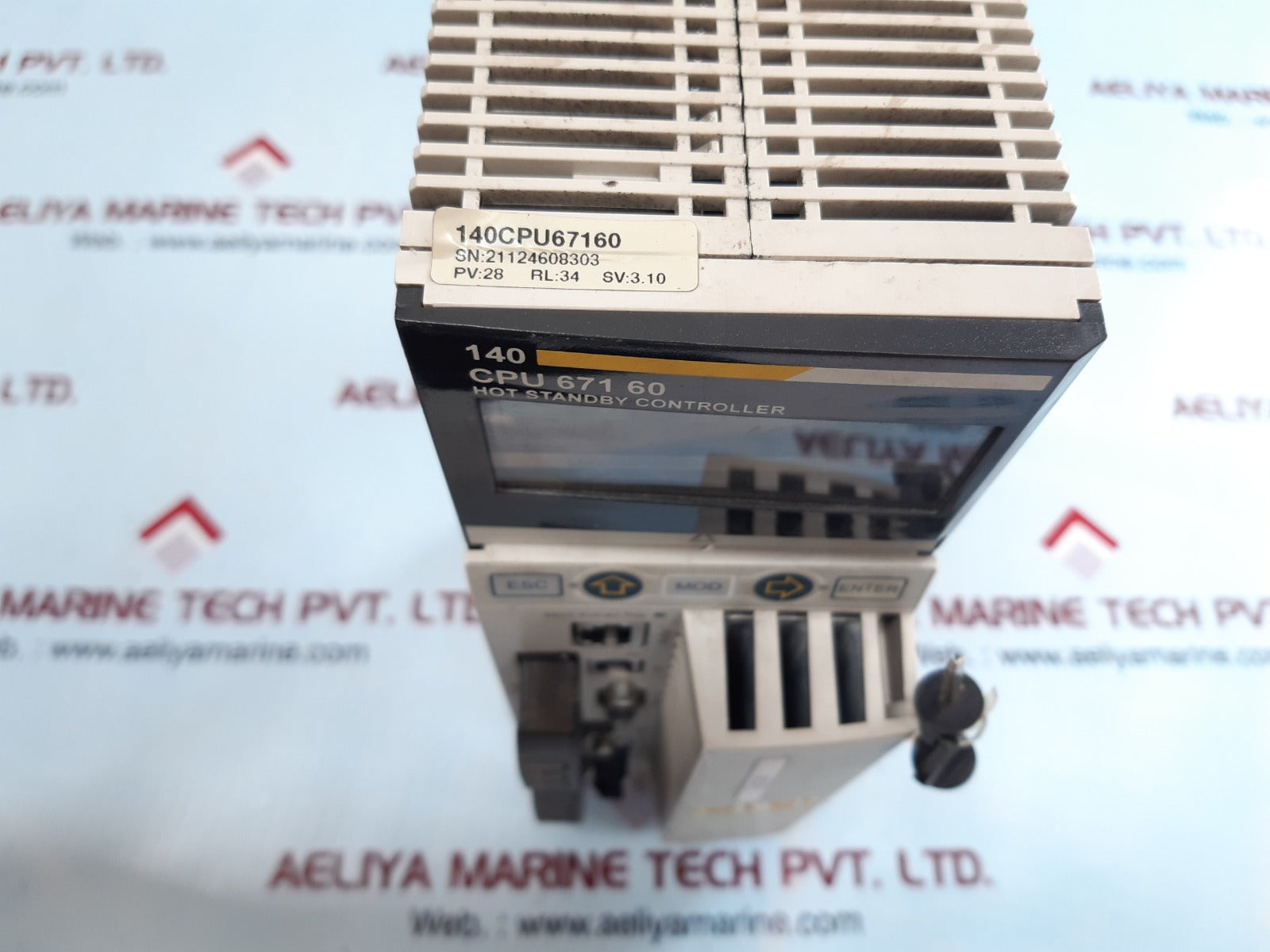 Schneider electric 140cpu67160 cpu module pv:28 rl:34