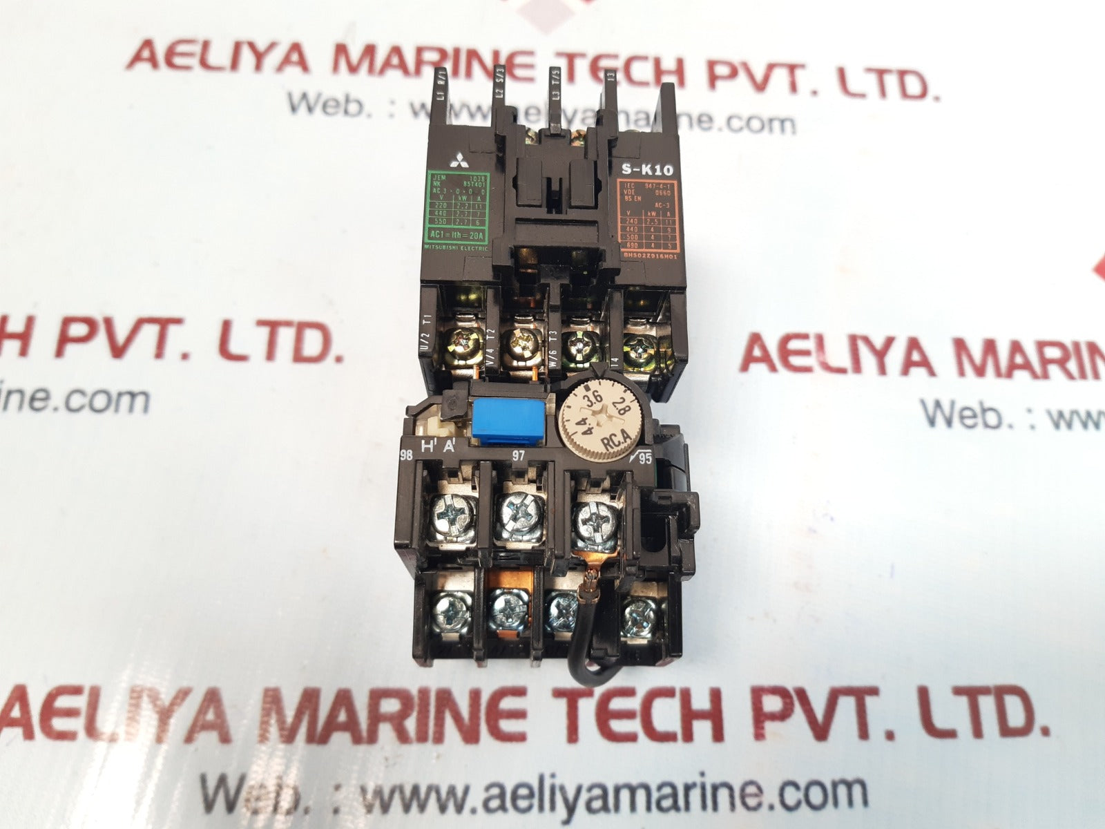 Mitsubishi s-k10 contactor with th-n12 thermal overload relay