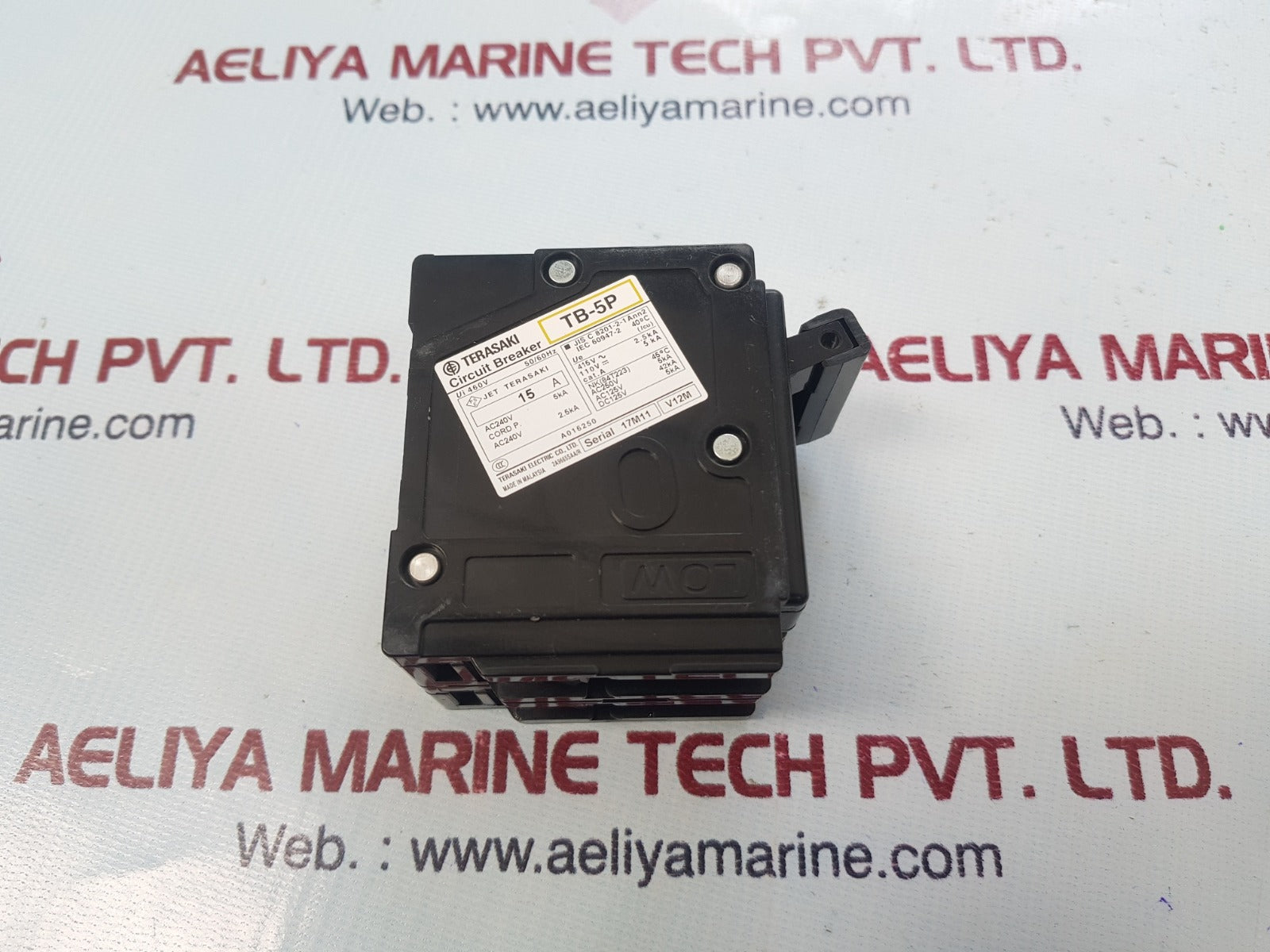 Terasaki electric tb-5p 2pole circuit breaker 15A