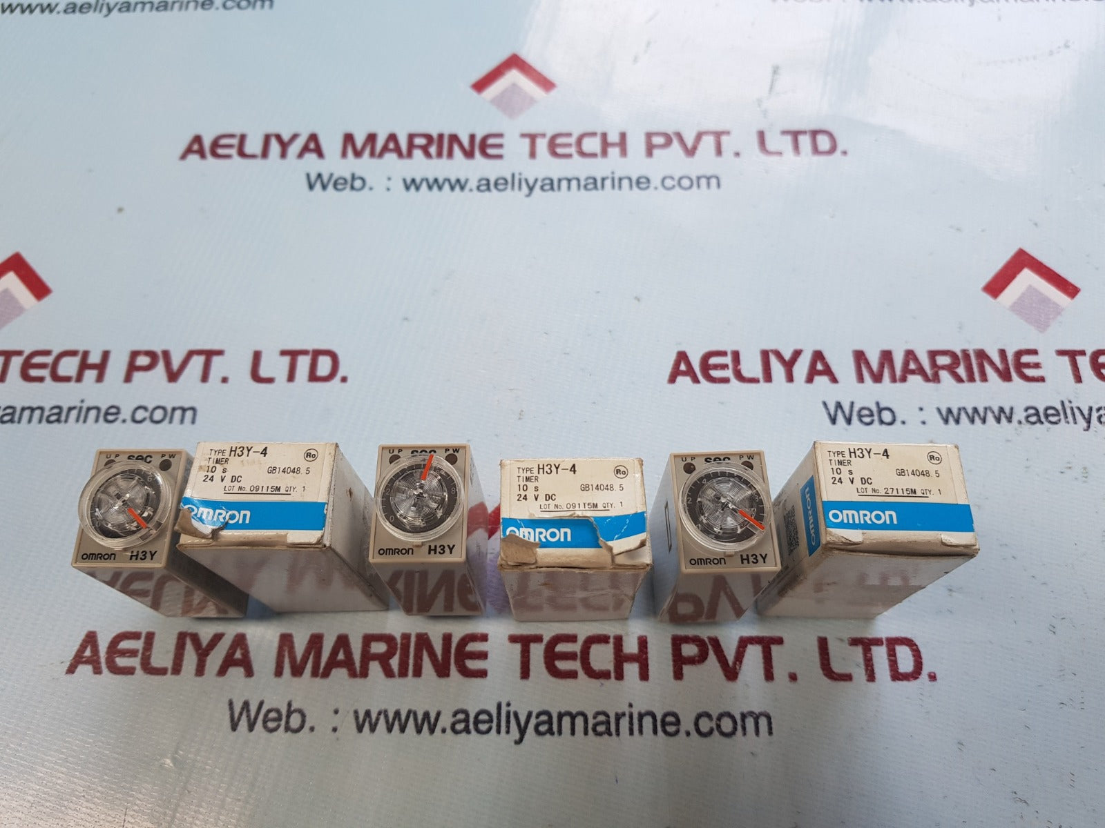 Omron h3y-4 timer time delay relay 24v dc 10s