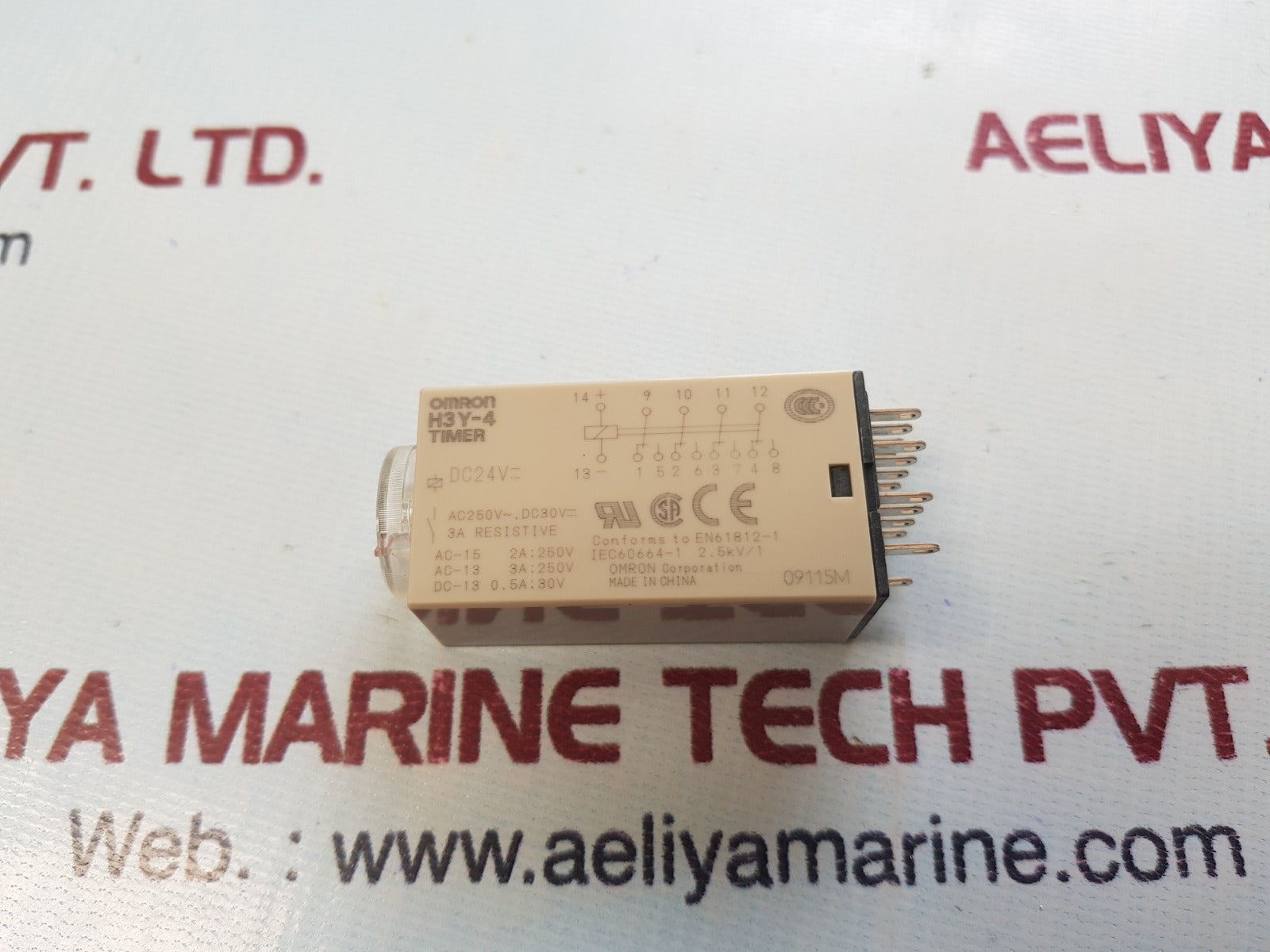 Omron h3y-4 timer time delay relay 24v dc 10s