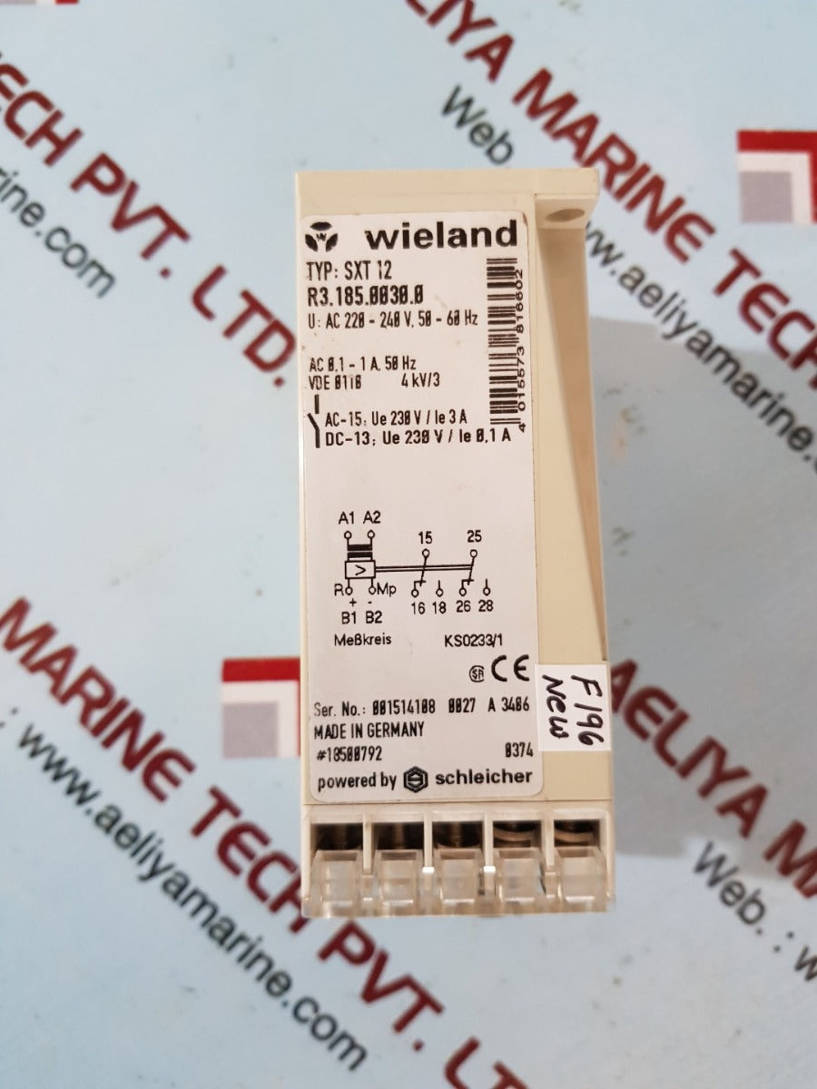 Wieland sxt 12 current monitor relay r3.185.0030.0