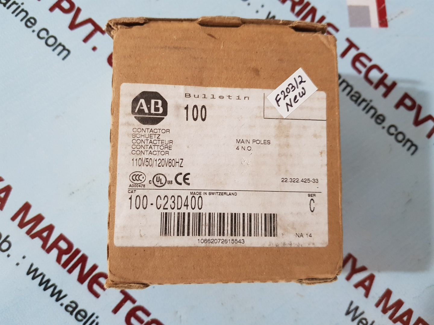 Allen-bradley 100-c23d400 contactor ser C
