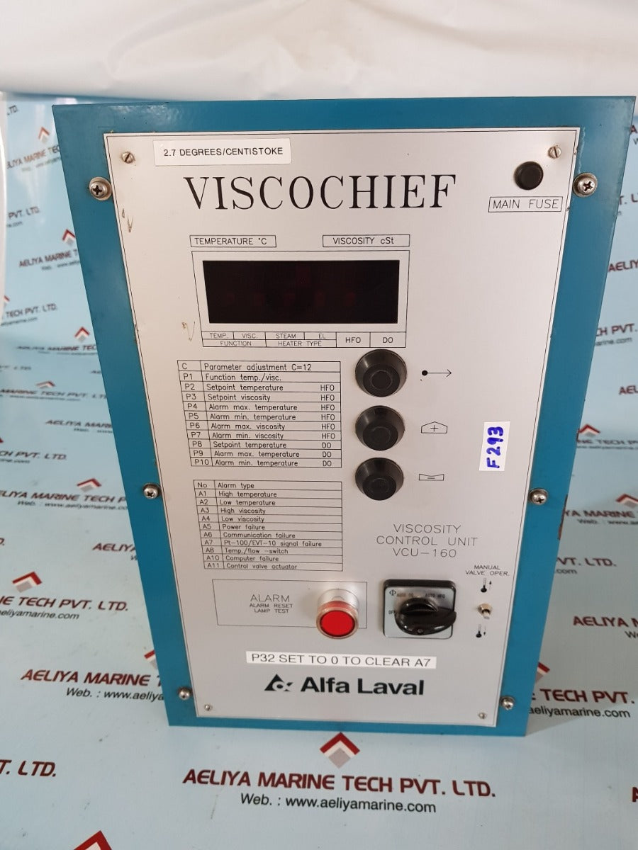 Alfa laval vcu-160 viscosity control unit