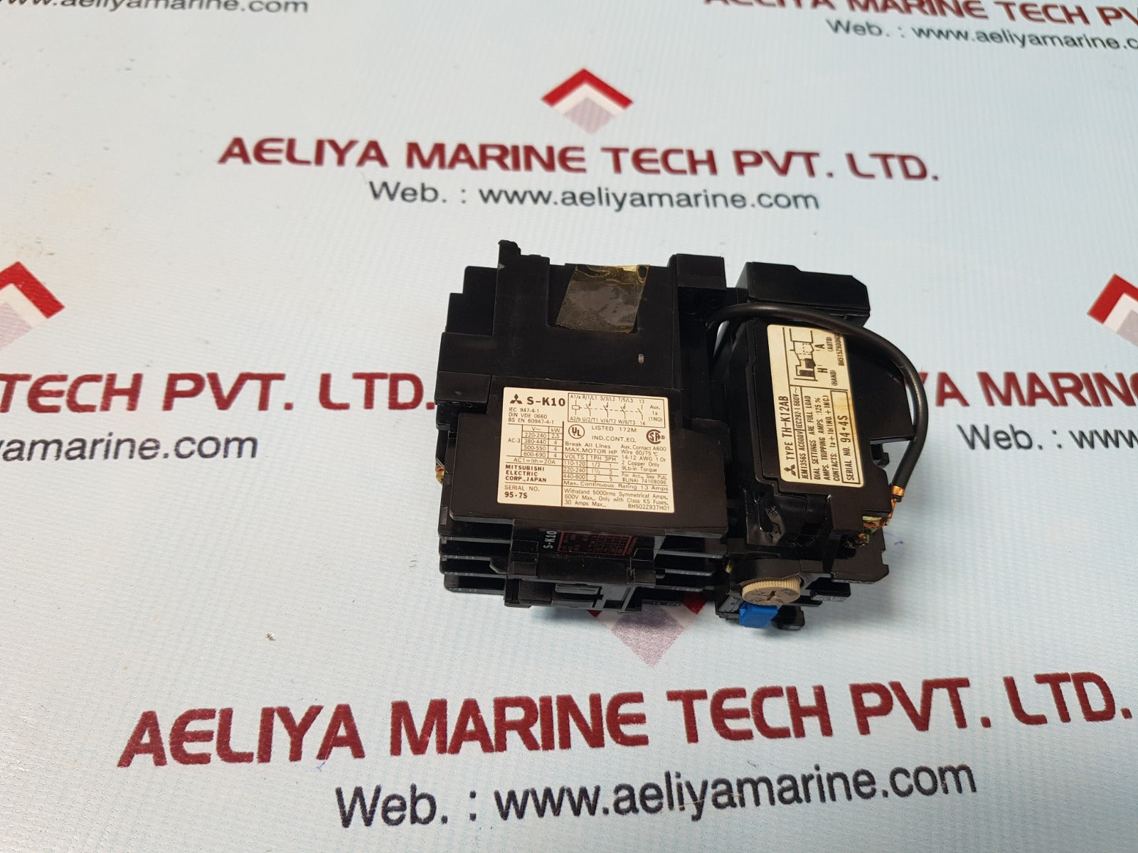 Mitsubishi s-k10 contactor with th-k12ab relay