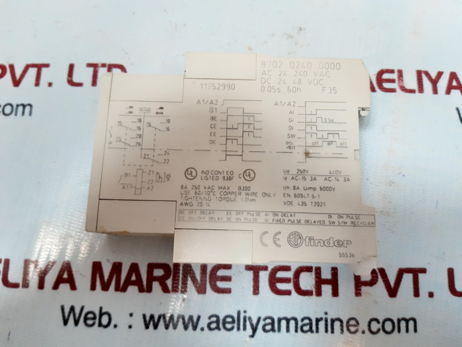 Finder 87.02 8702 0240 0000 multi function time delay relay New