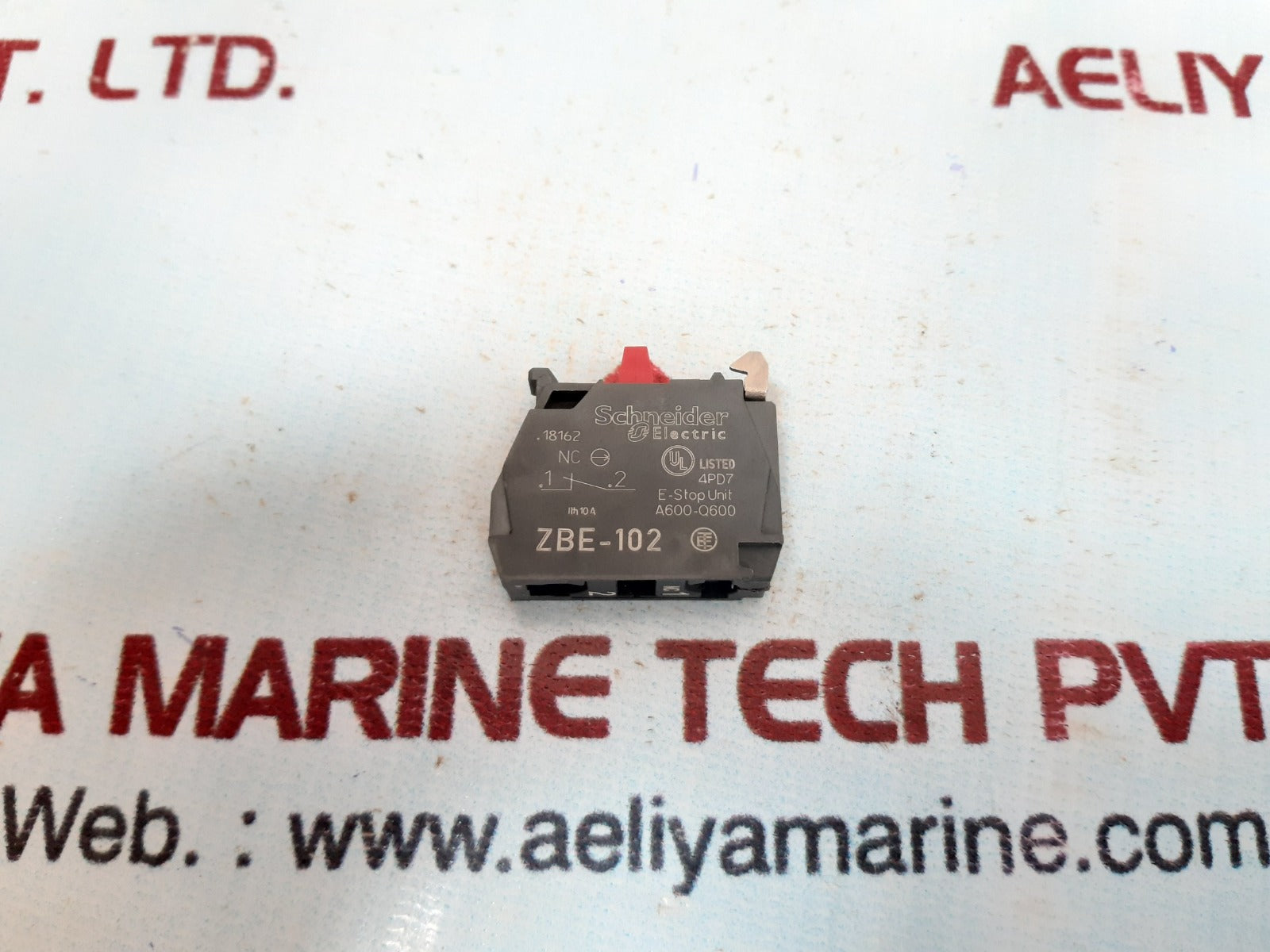 Set of 5x Schneider/telemecanique zbe-102 auxiliary contact block