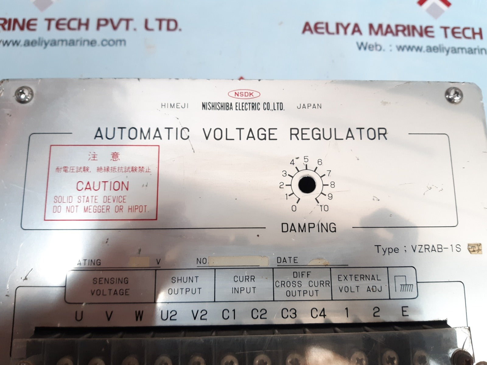 Nishishiba vzrab-1s (pt) automatic voltage regulator