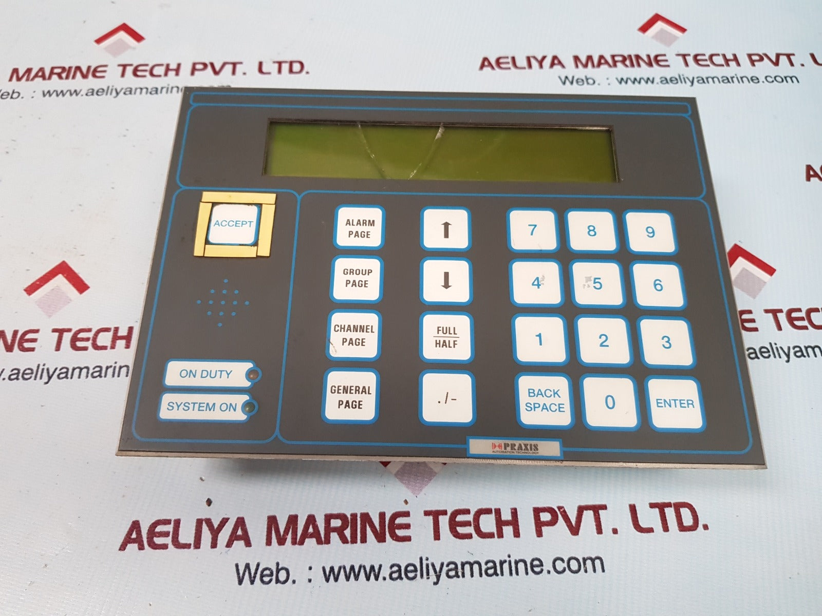 Praxis 98.6.020.600d alarm display