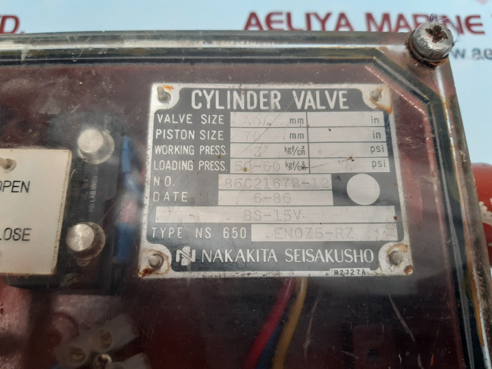 Nakakita en0z5-rz cylinder valve bs-15v