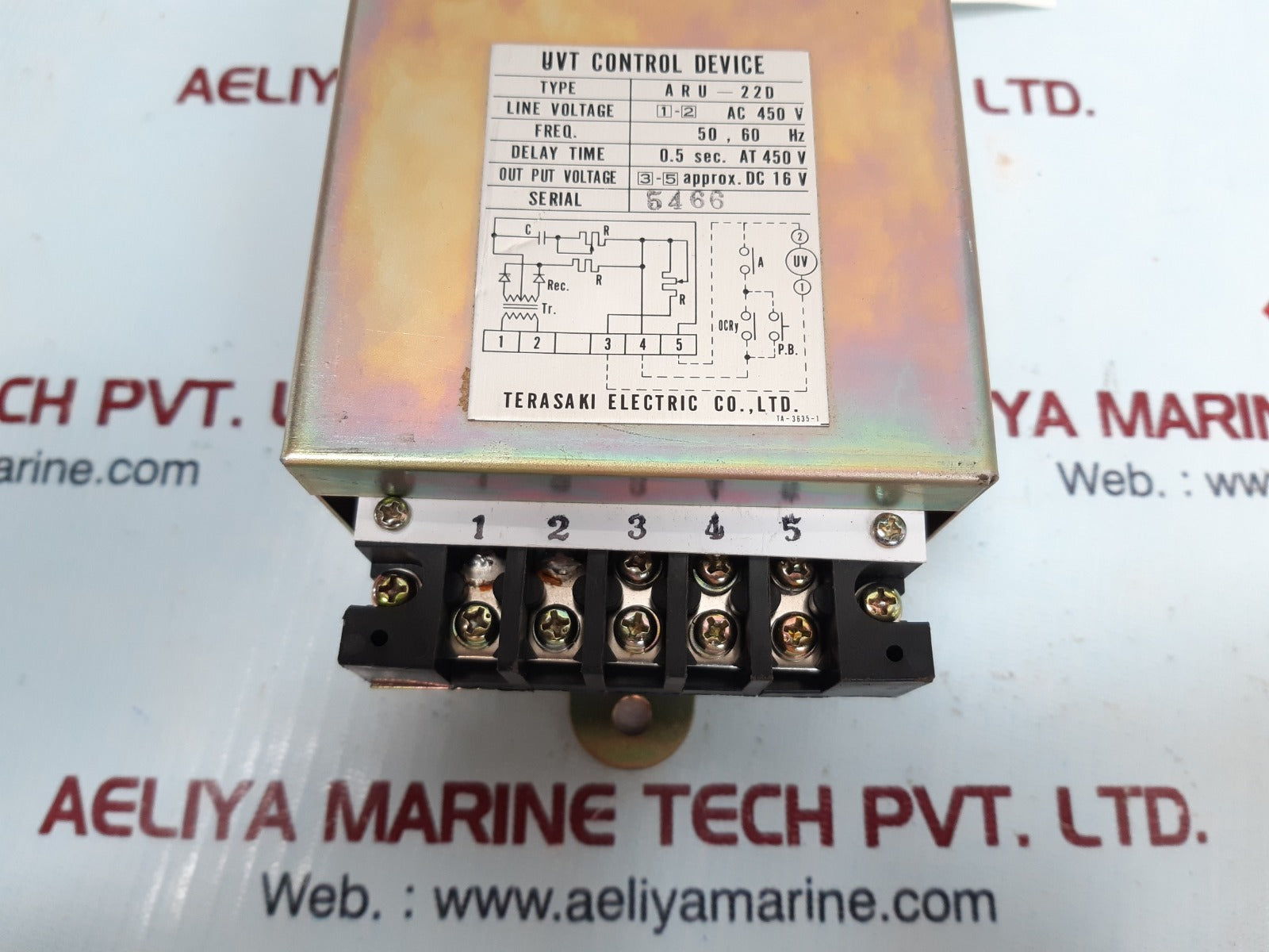 Terasaki aru-22d uvt control device