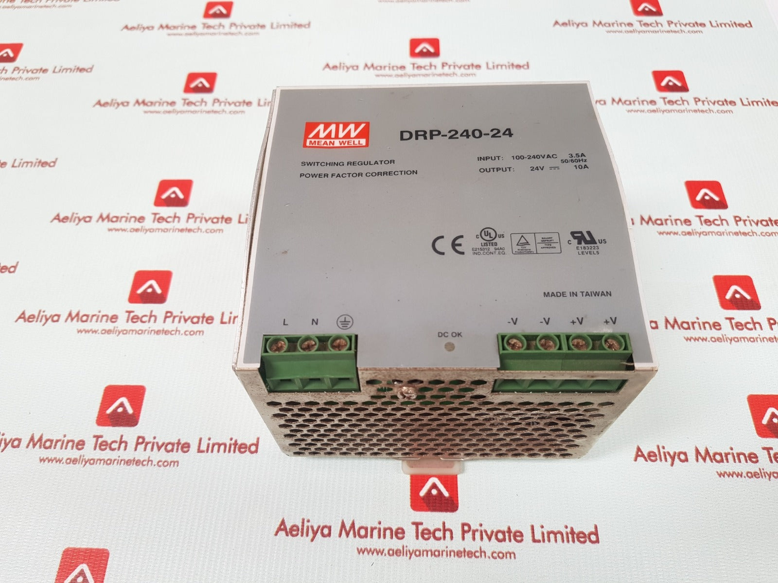 Mean well drp-240-24 rail power supply 3.5a 50/60hz
