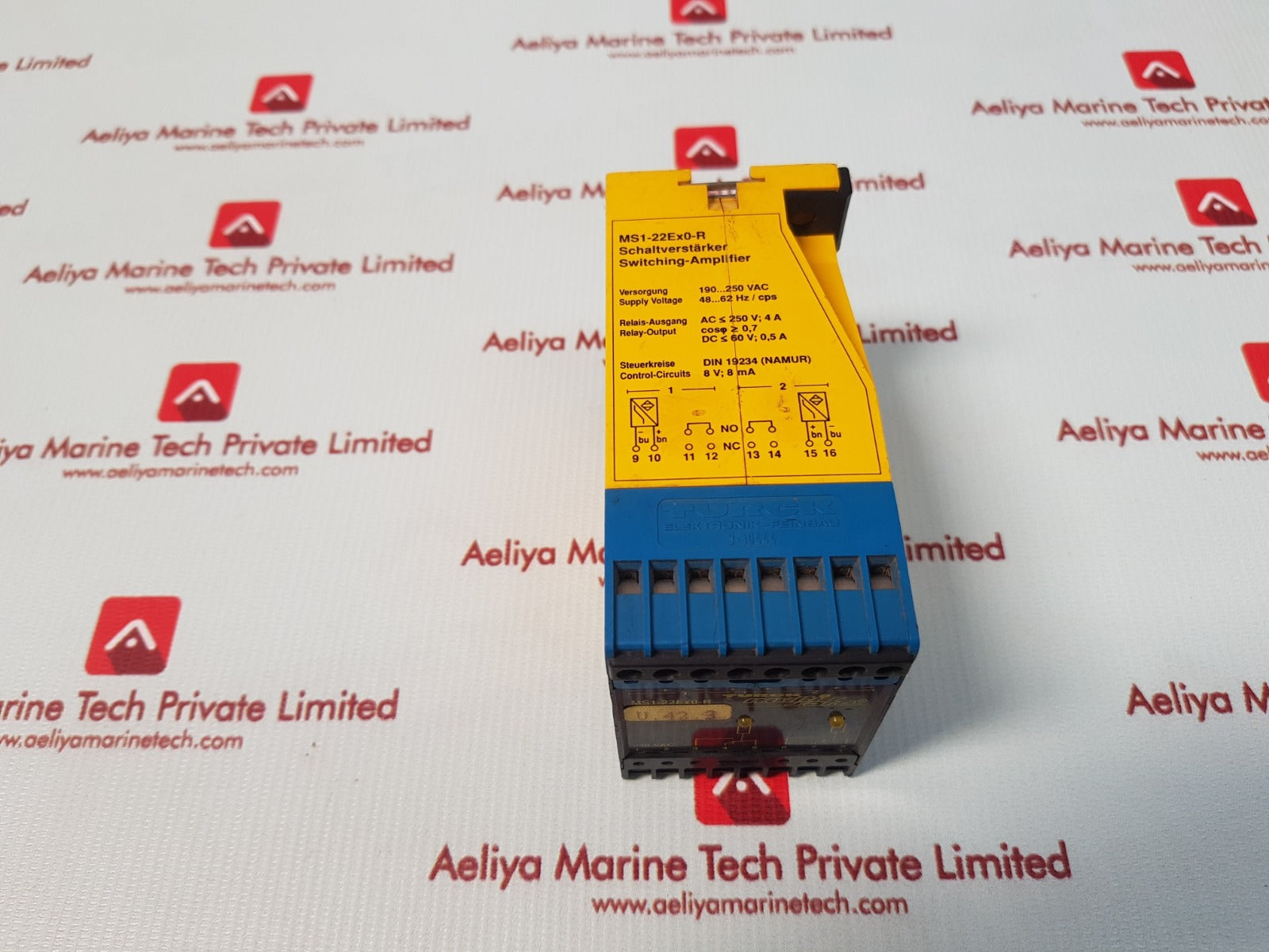 Turck ms1-22ex0-r switching-amplifier relay 190...250 vac