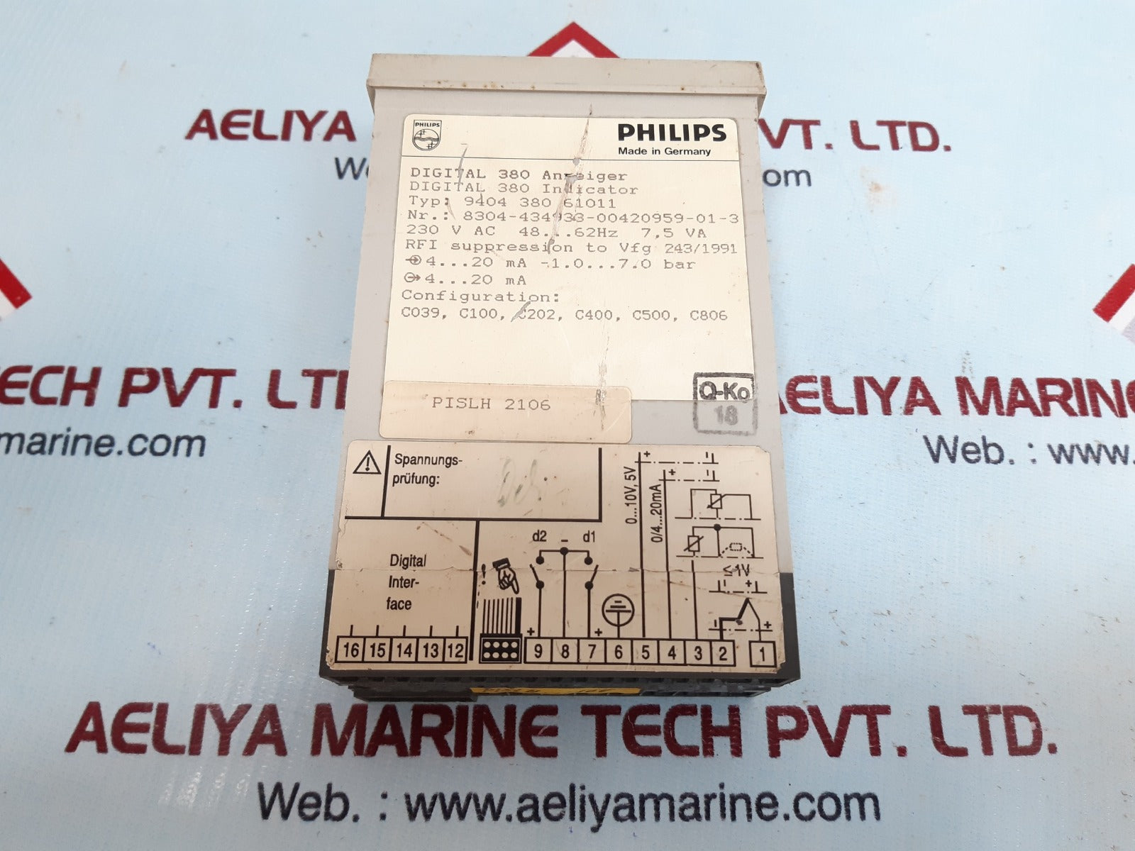 Philips digital 380 indicator 9404 380 61011