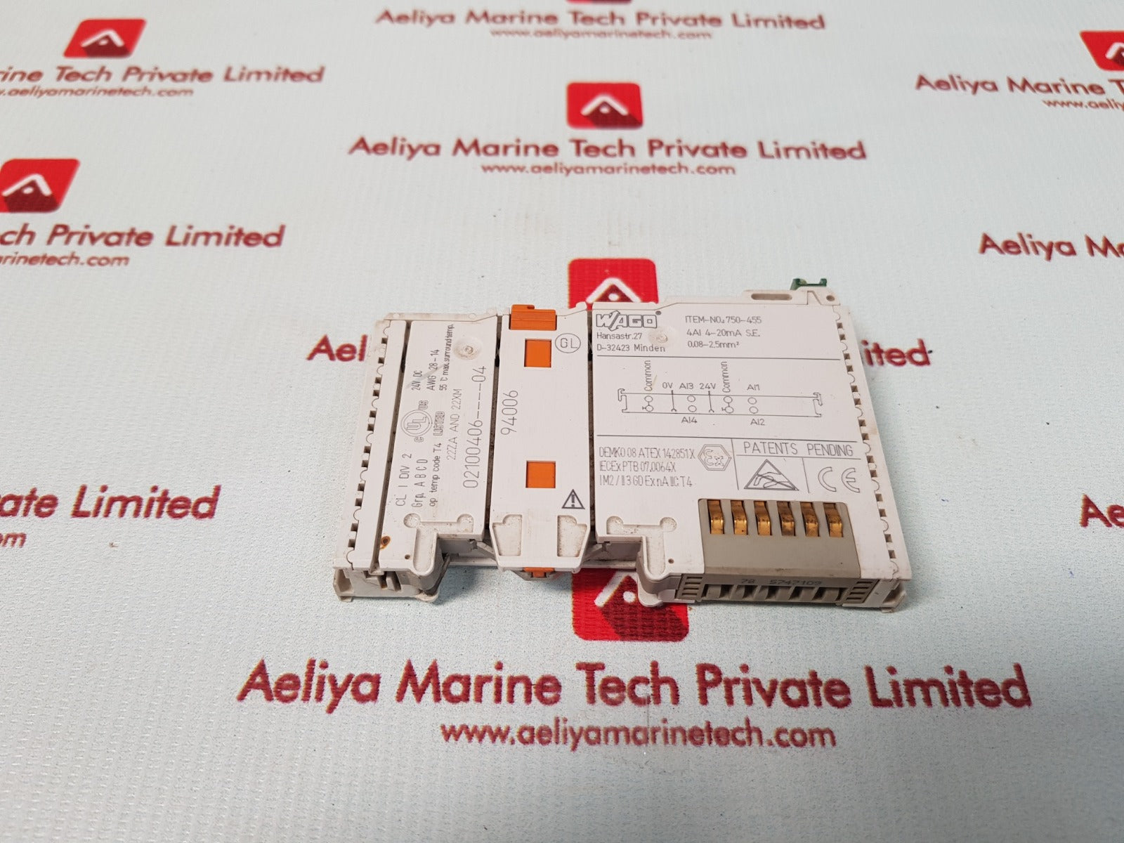 Wago 750-455 4 channel analog input module