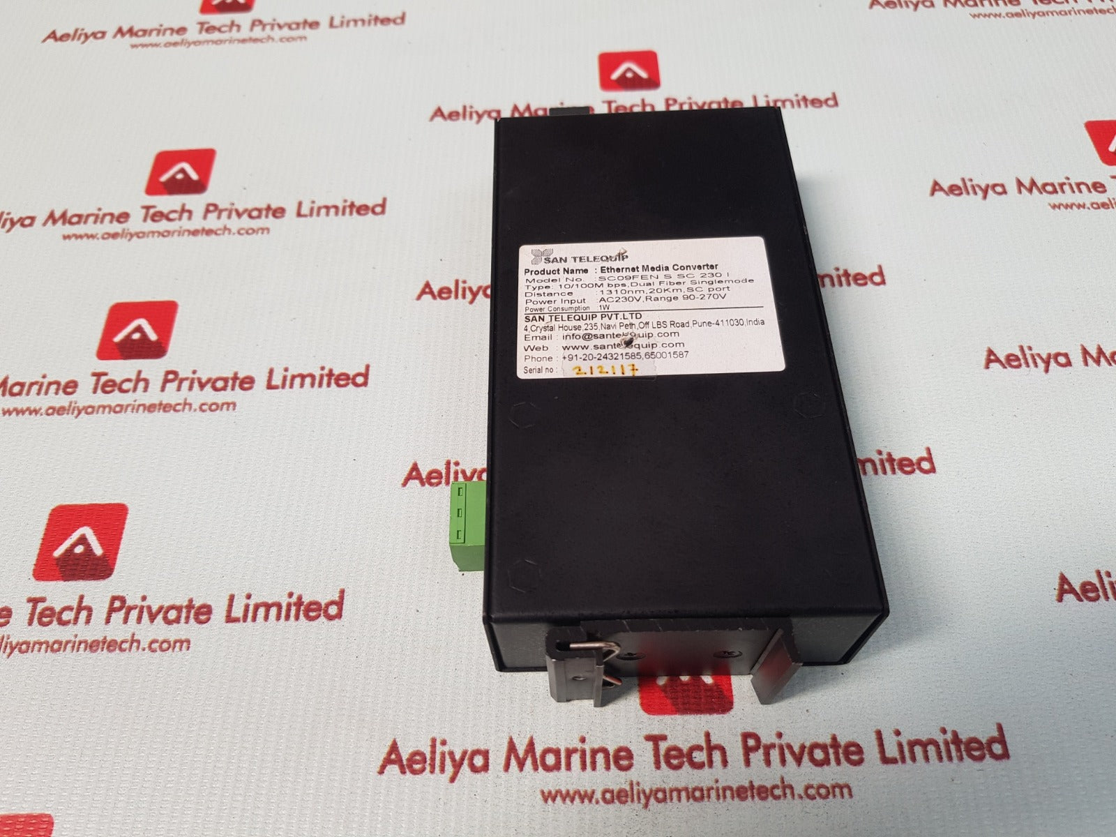 San Telequip Sc09Fen S Sc 230 I Ethernet To Fiber Media Converter