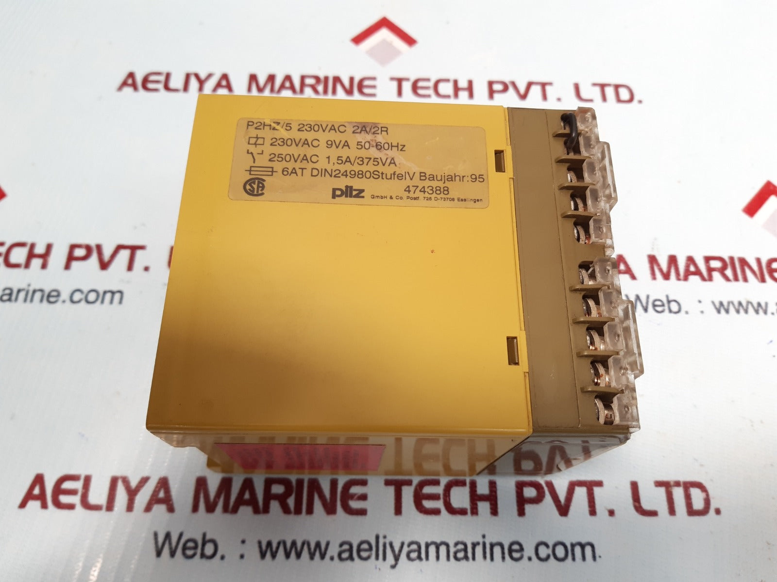 Pilz p2hz/5 230vac 2a/2r safty relay