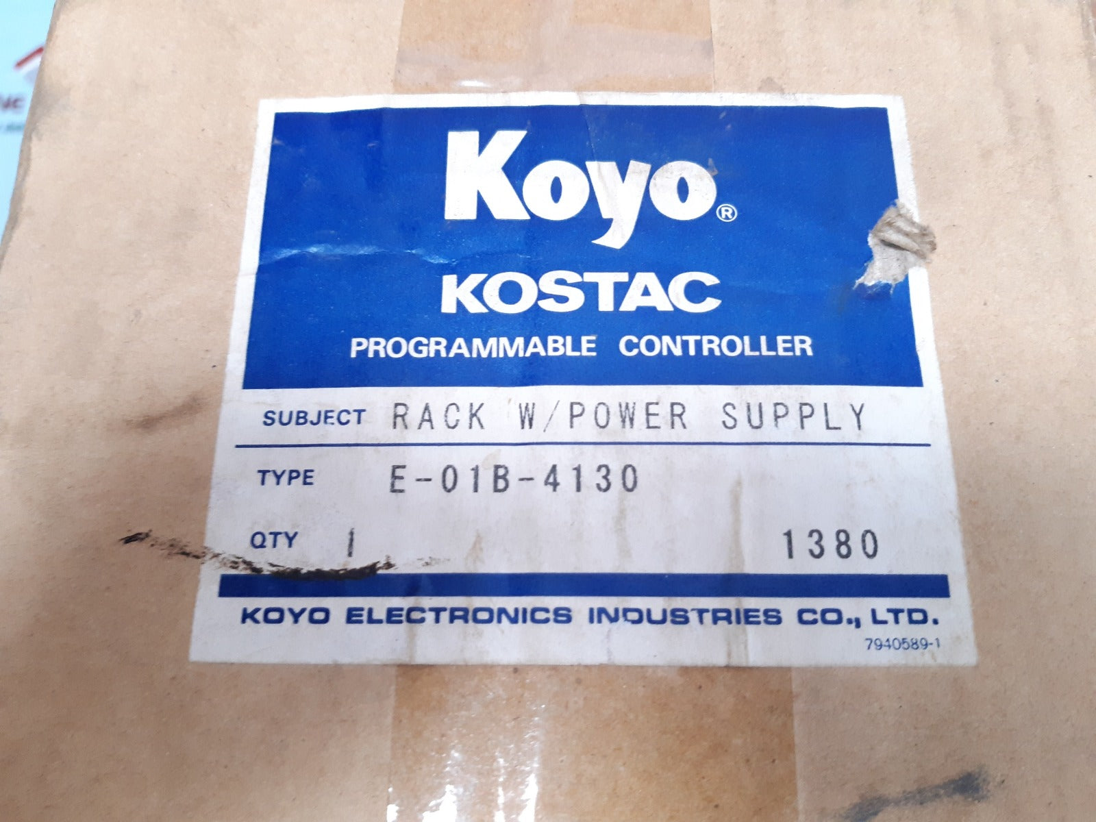Koyo electronics e-01b-4130 programmable controller New