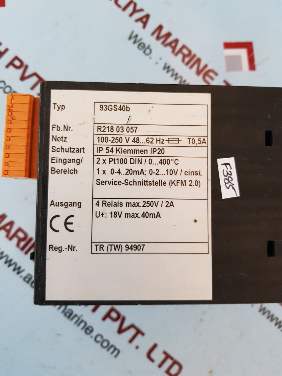 Gesab 93gs40b digital control unit