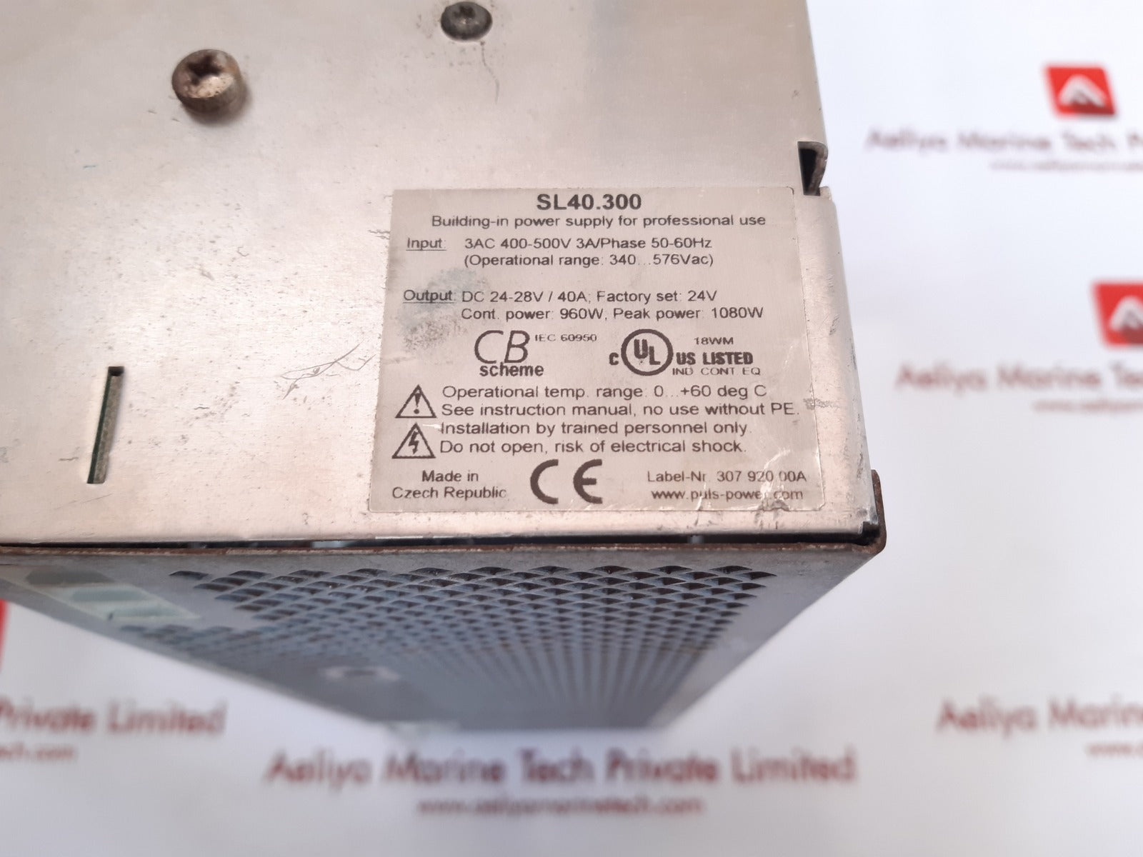 Puls sl40.300 power supply 400-500v 3a/phase 50-60hz