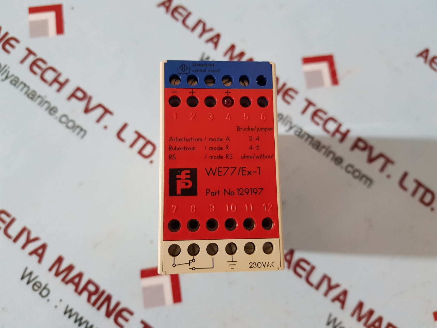 Pepperl+fuchs we77/ex-1 safely barrier 129197