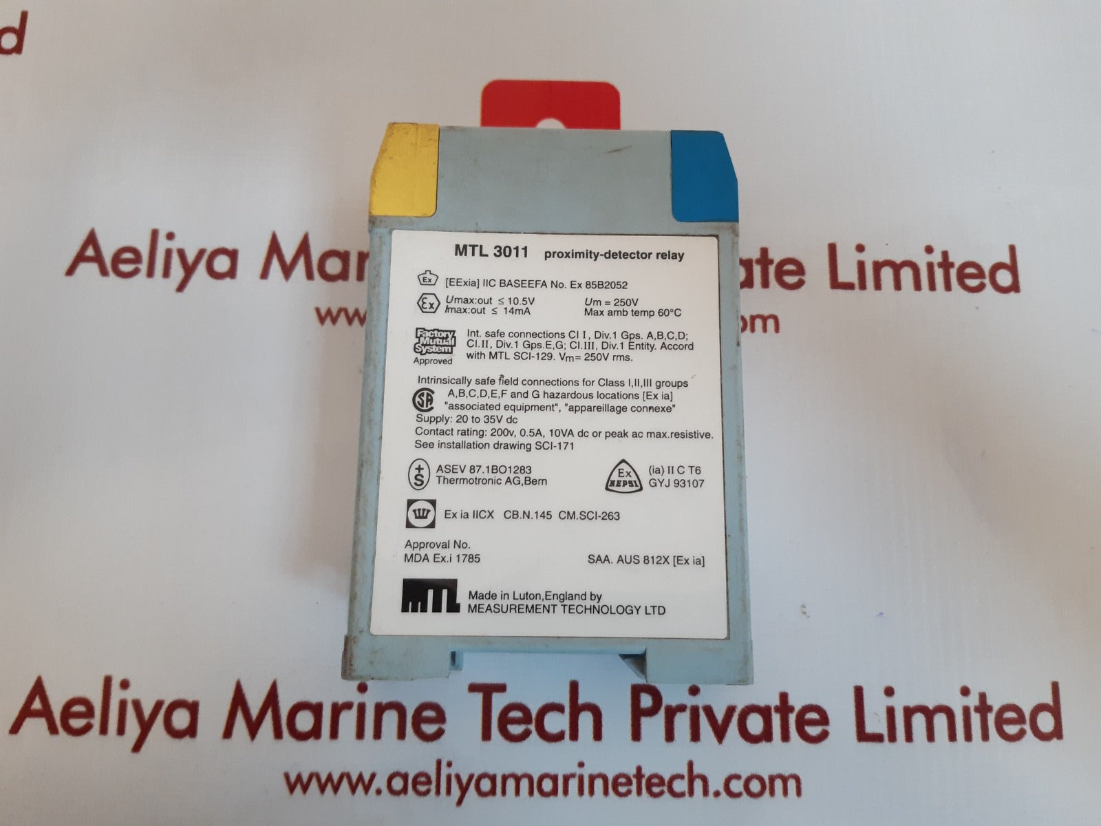 Measurement technology mtl3011 proximity detector relay