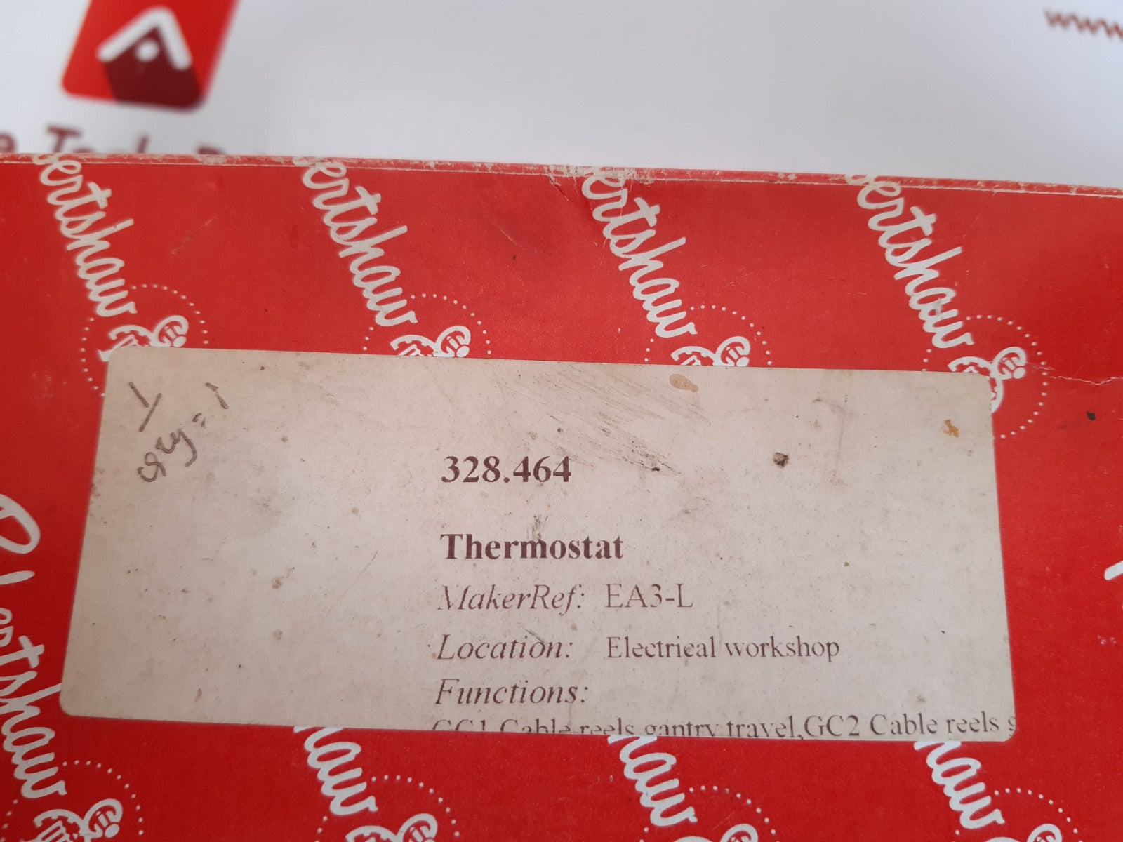 Robertshaw ea3-l electric thermostat 328.464