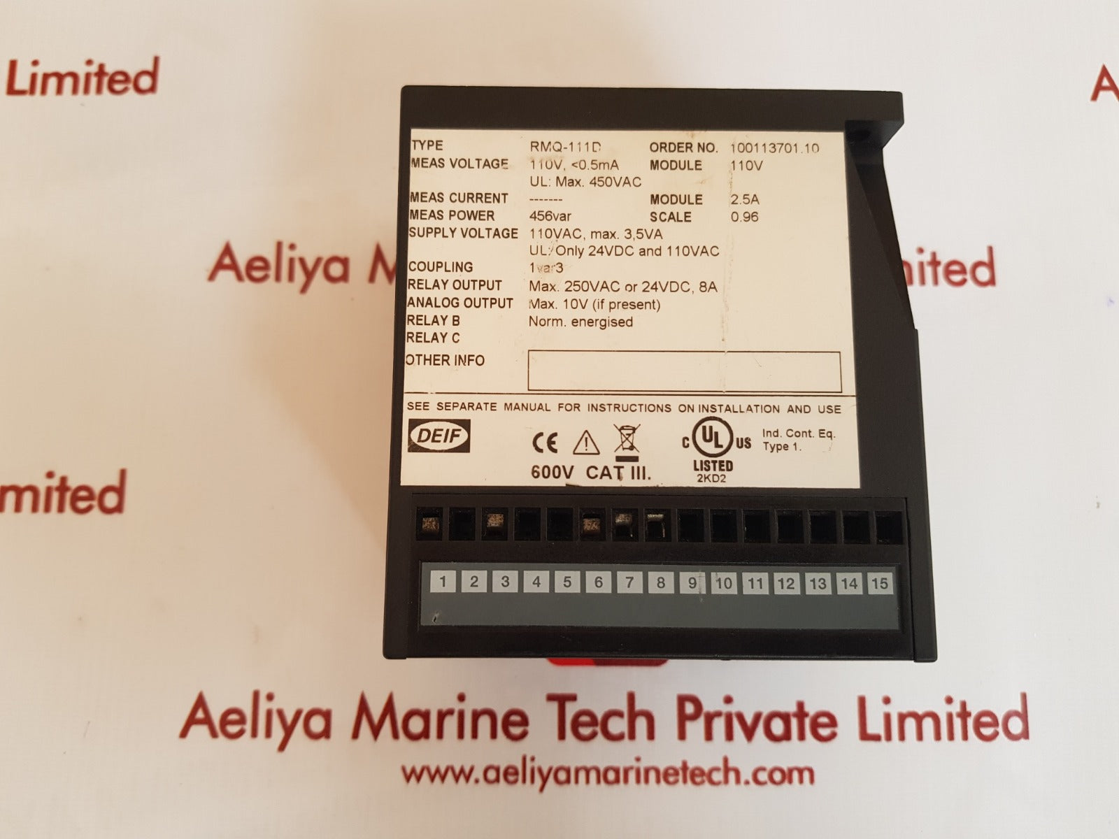 Deif rmq-111d circuit relay