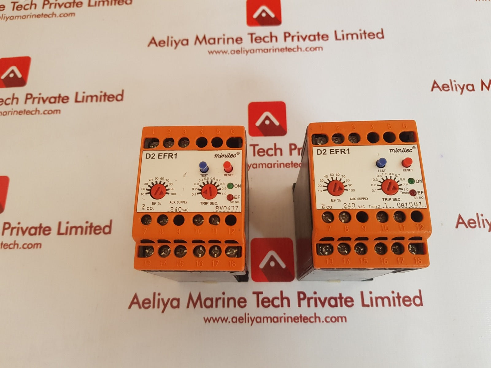 Minilec d2 efr1 earth fault relay Used Aeliya Marine Tech