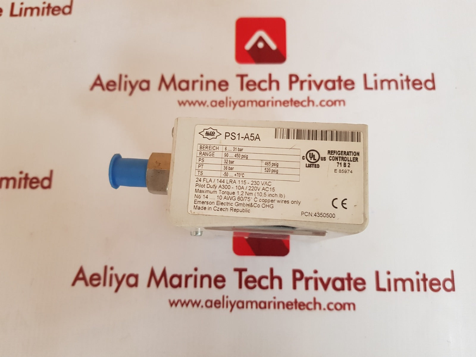 Alco ps1-a5a pressure control