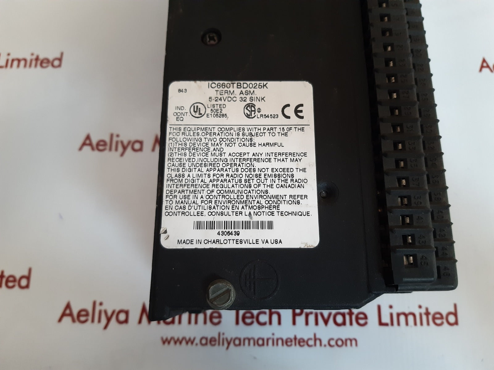 Ge fanuc ic660bbd025 i/o module