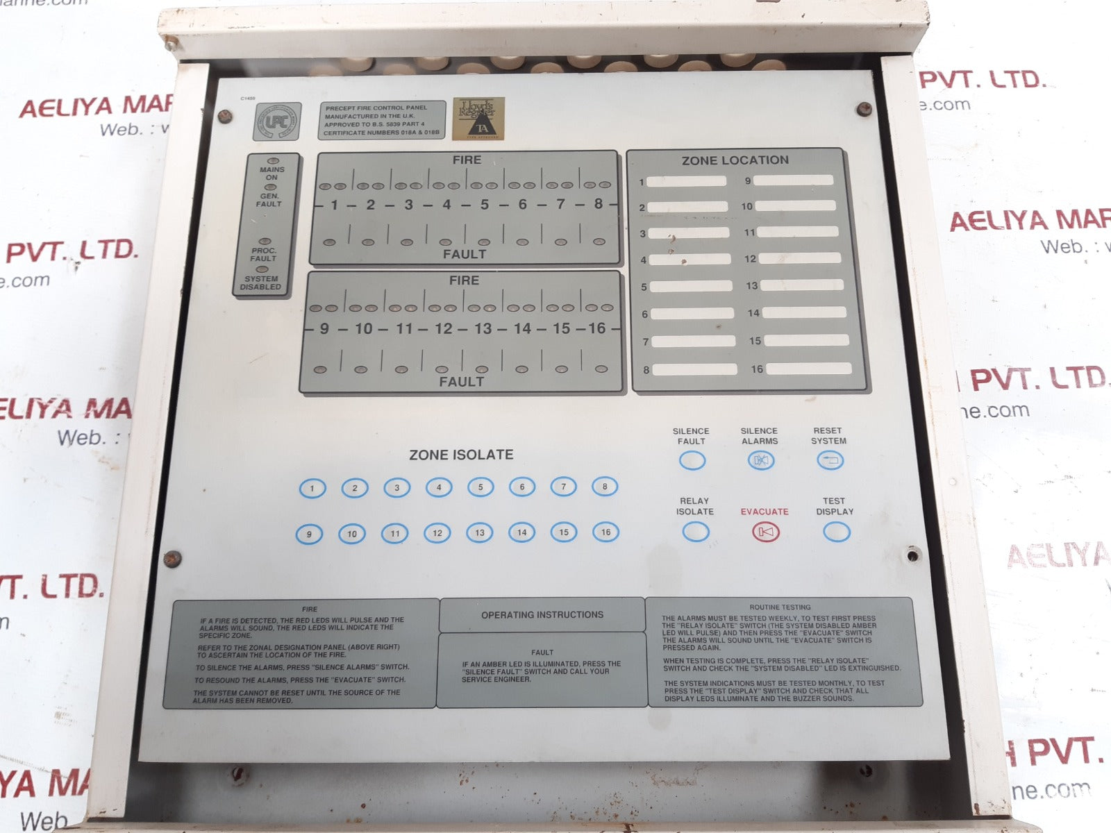 Control equipment precept 16 marine 2500777