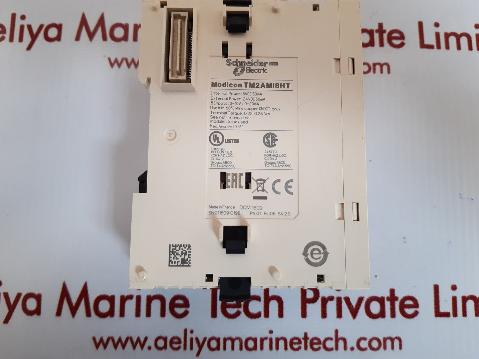 Schneider electric tm2ami8ht plc i/o module rl:06