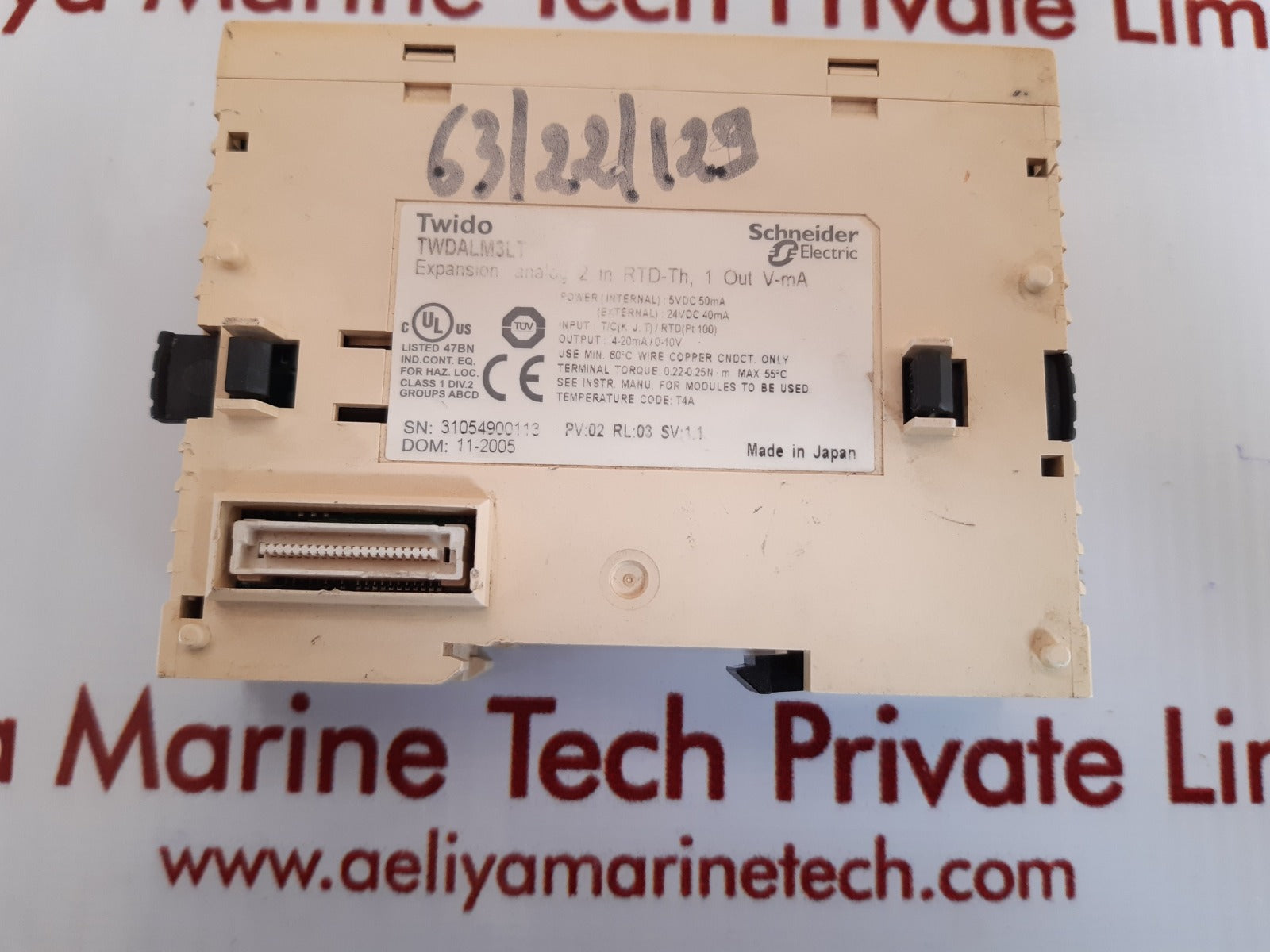 Schneider electric twido twdalm3lt expansion analog module
