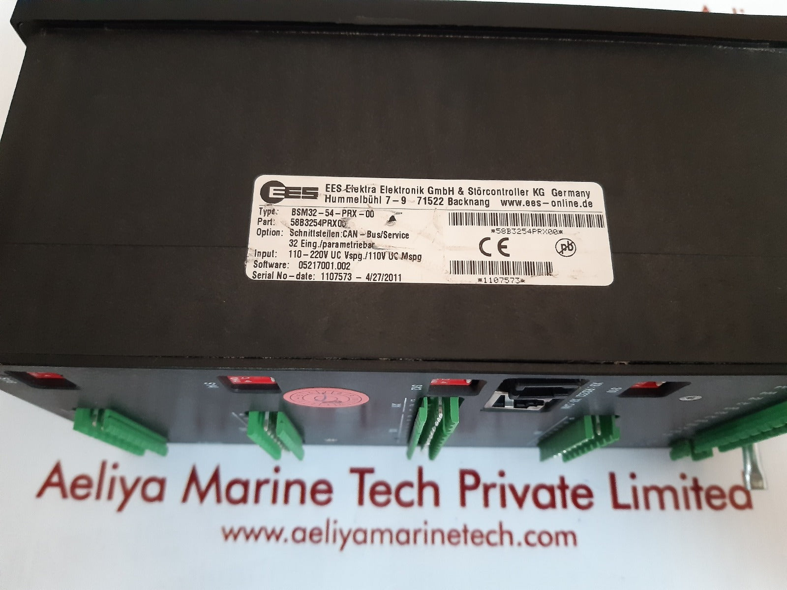 Ees bsm32-54-prx-00 panel mounted fault annunciator