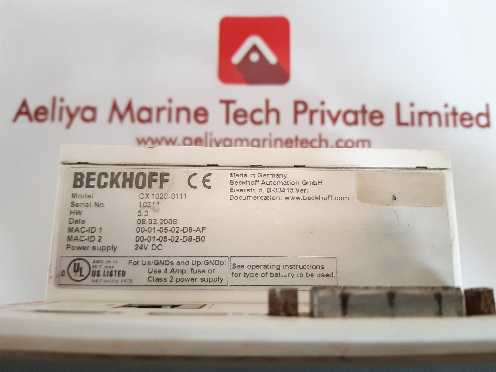Beckhoff cx1020-n010 cx1020-n000 cx1020-0111 power supply module