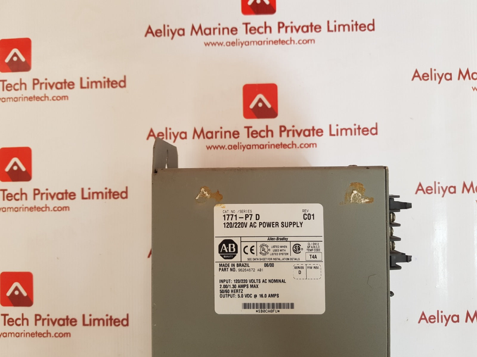 Allen - bradley 1771 - p7 d power supply rev. C01