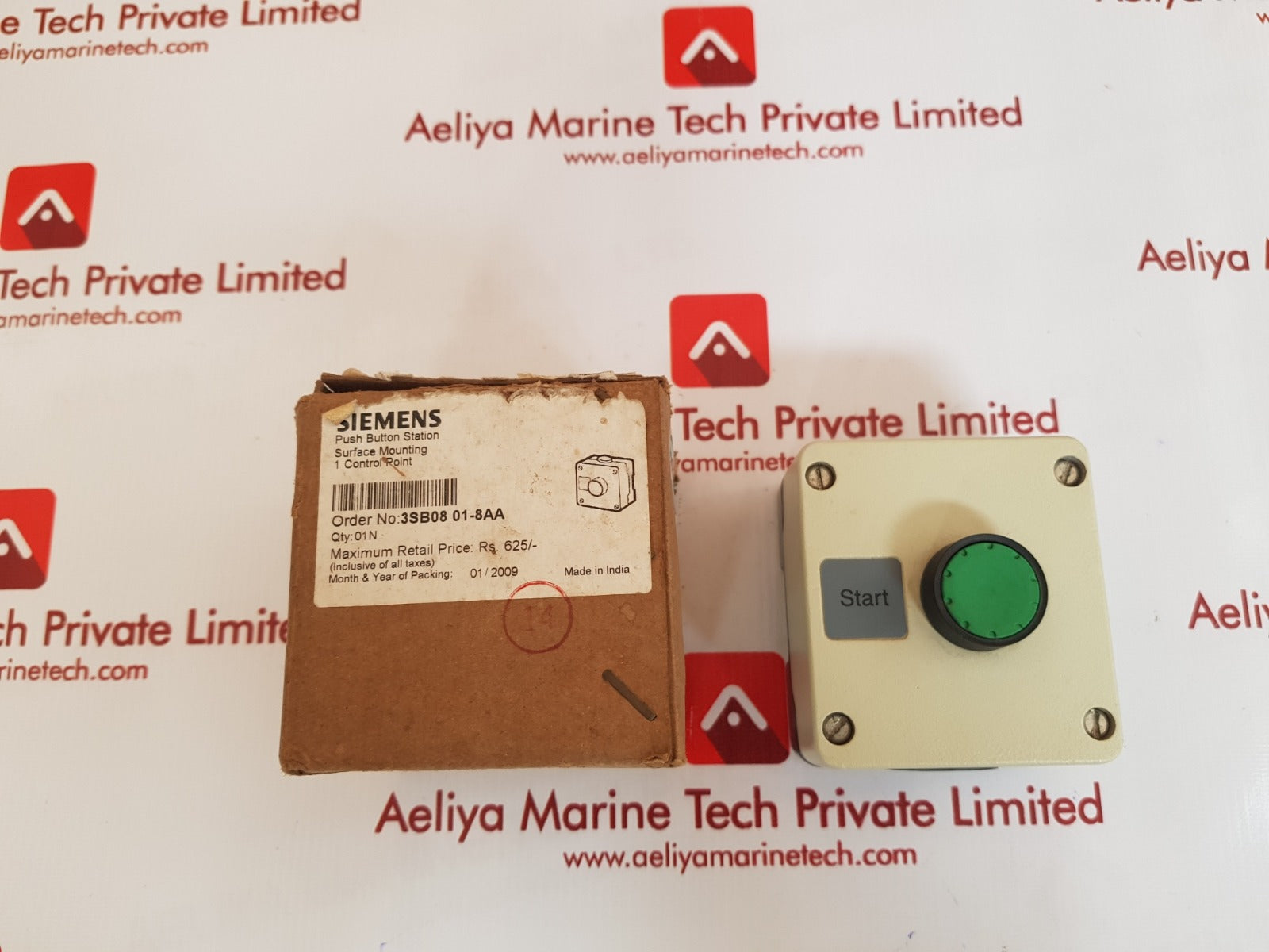 Siemens 3sb08 push-button station