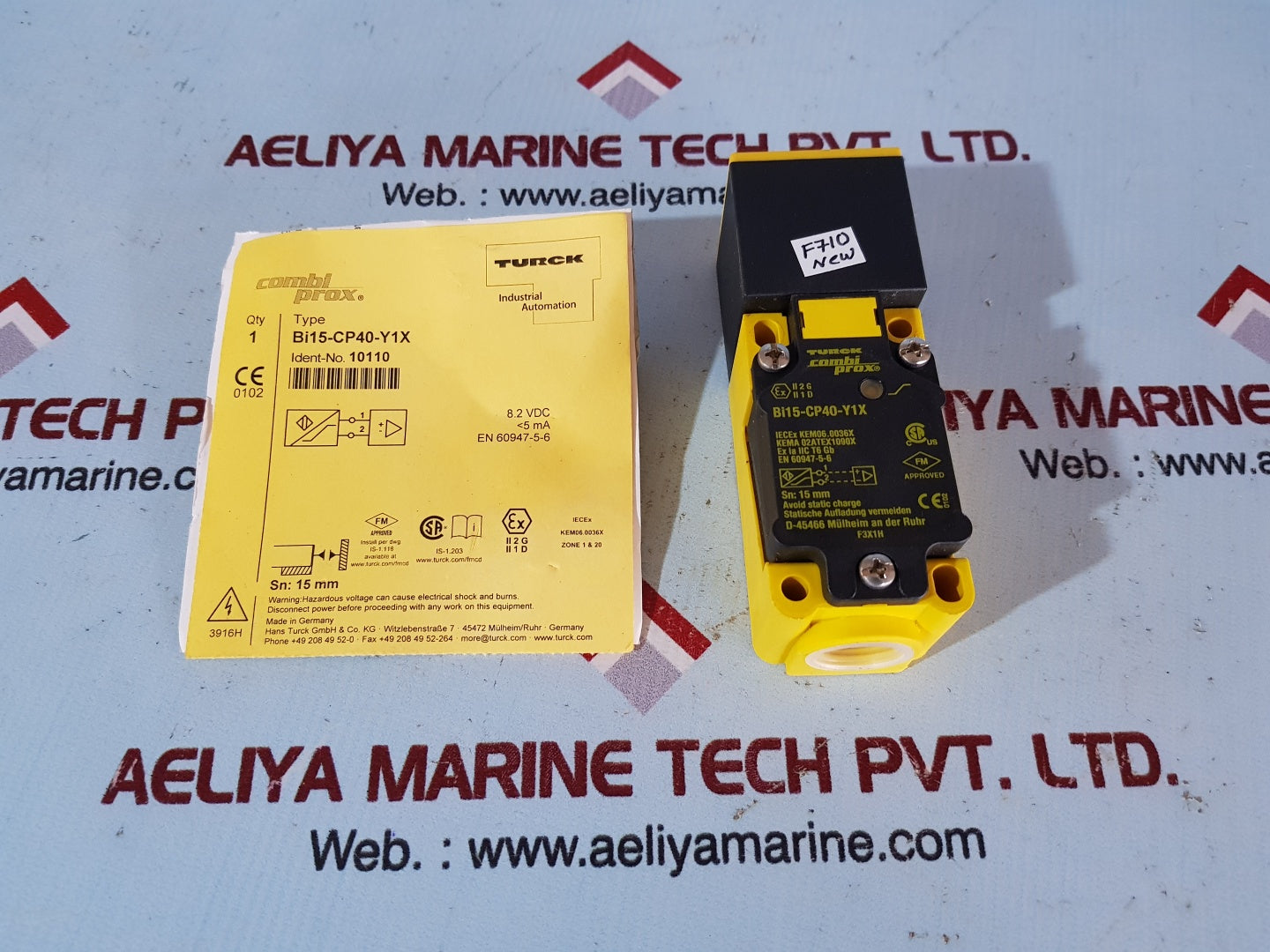 Turck combi prox bi15-cp40-y1x inductive proximity sensor