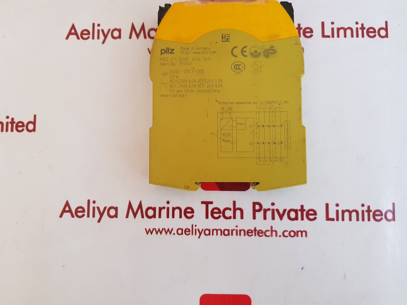 Pilz pnoz s7 safety relay 751107