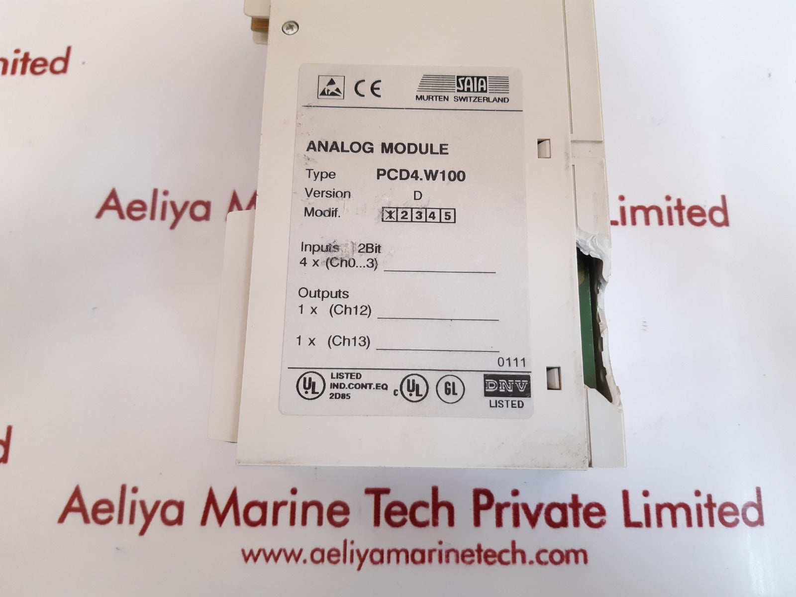 Saia pcd4.w100 analog module