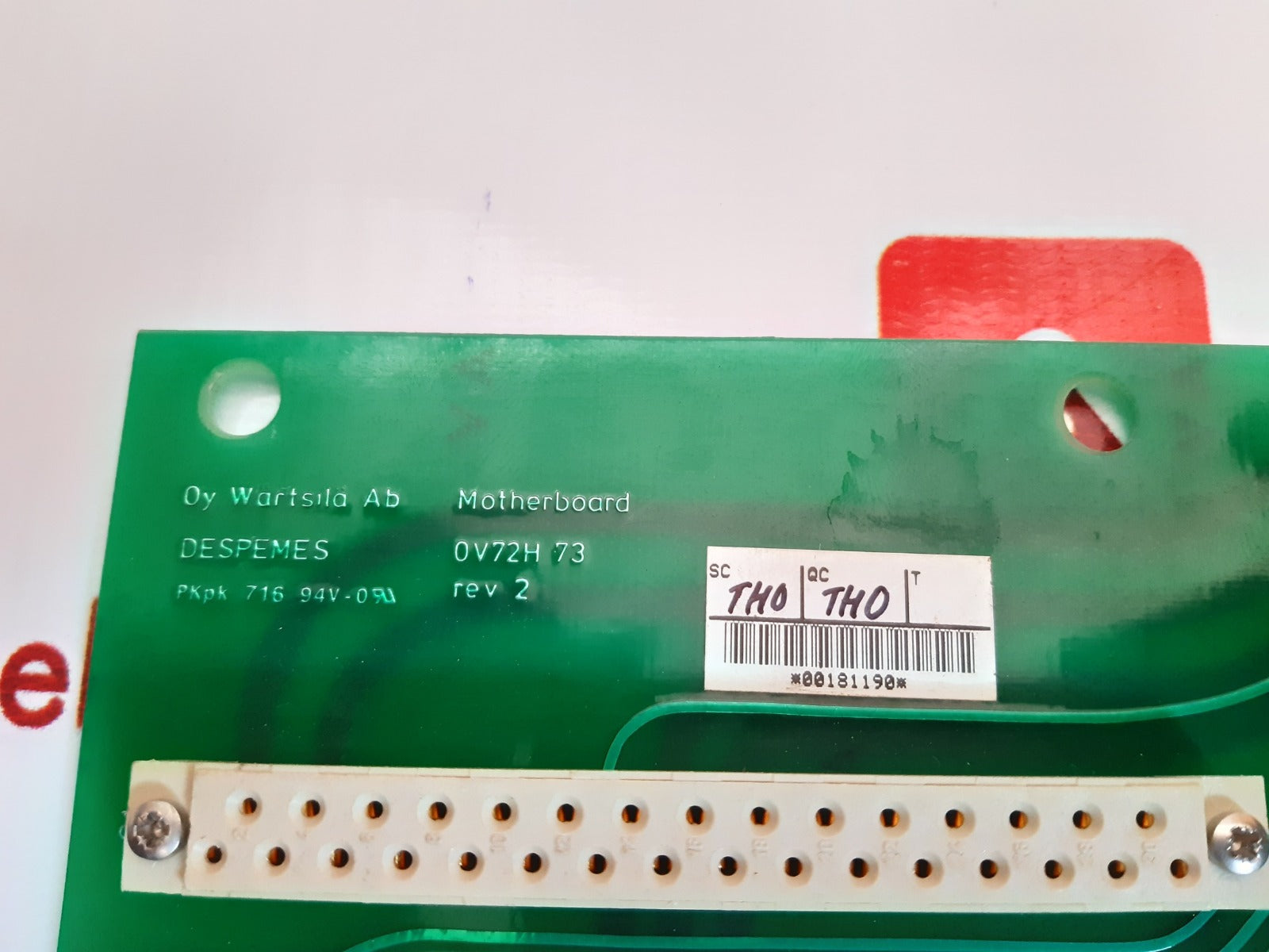 Wartsila 0v72h 73 motherboard