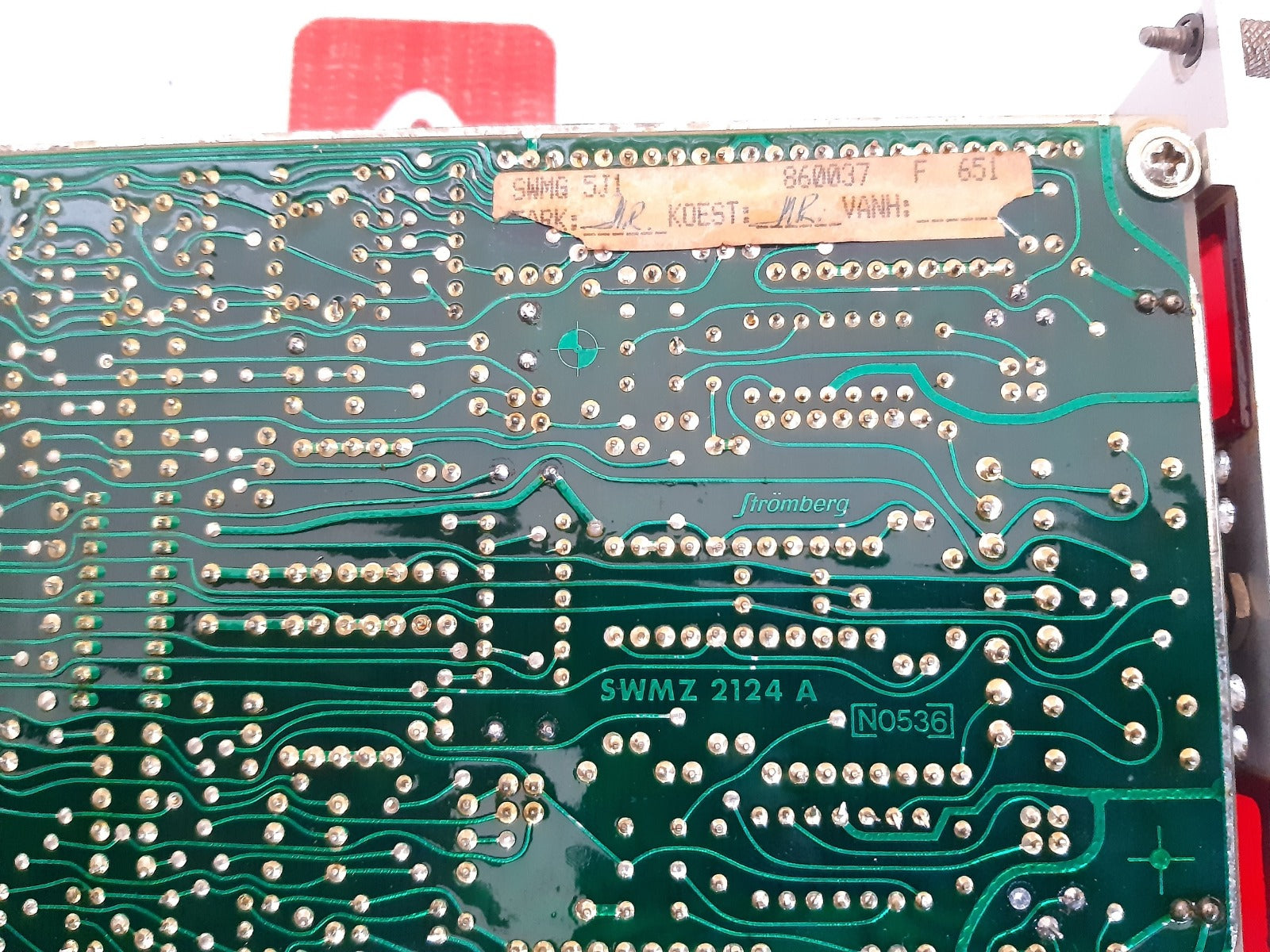 Stromberg swmg 5j1 automation panel pcb card circuit board swmz 2124 a