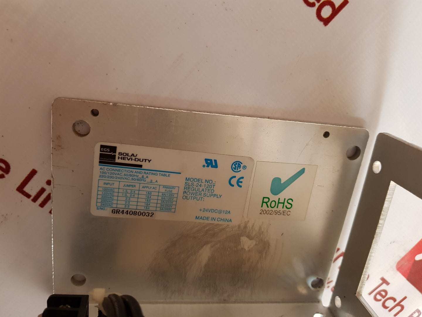 Sola/hevi-duty sls-24-120t regulated power supply