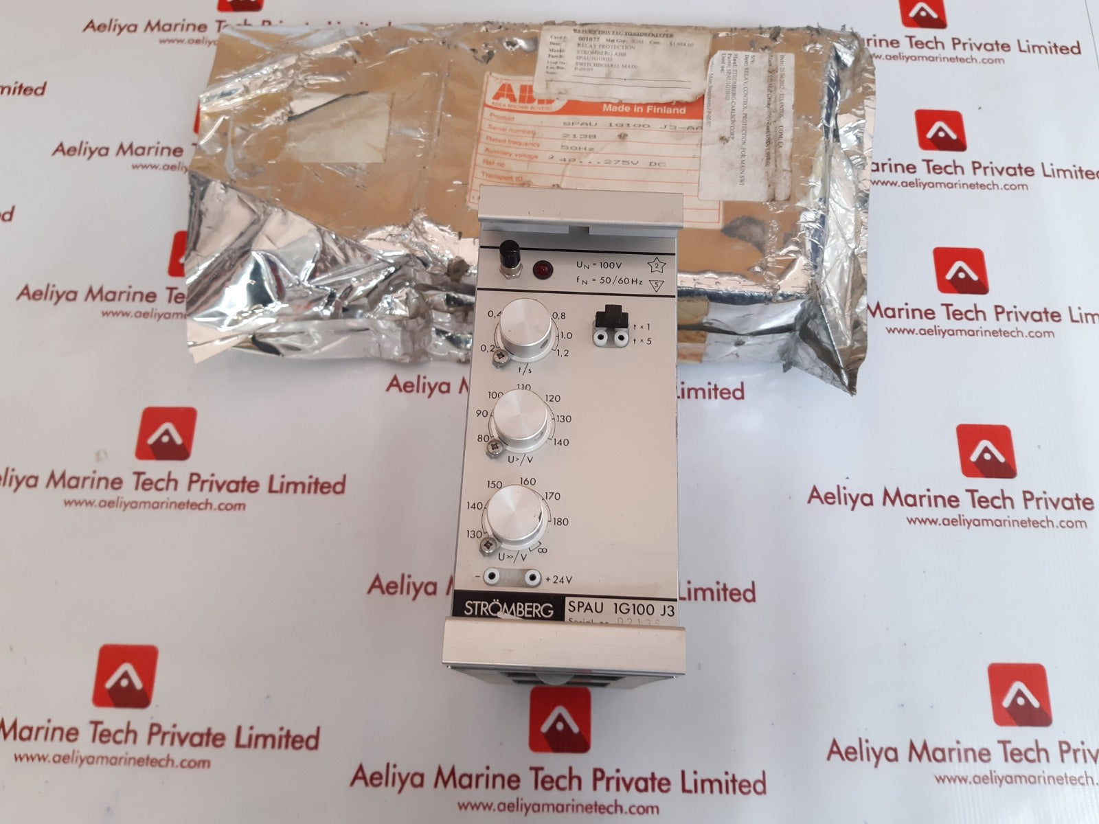 Stromberg spau1g100j3 single phase time relay