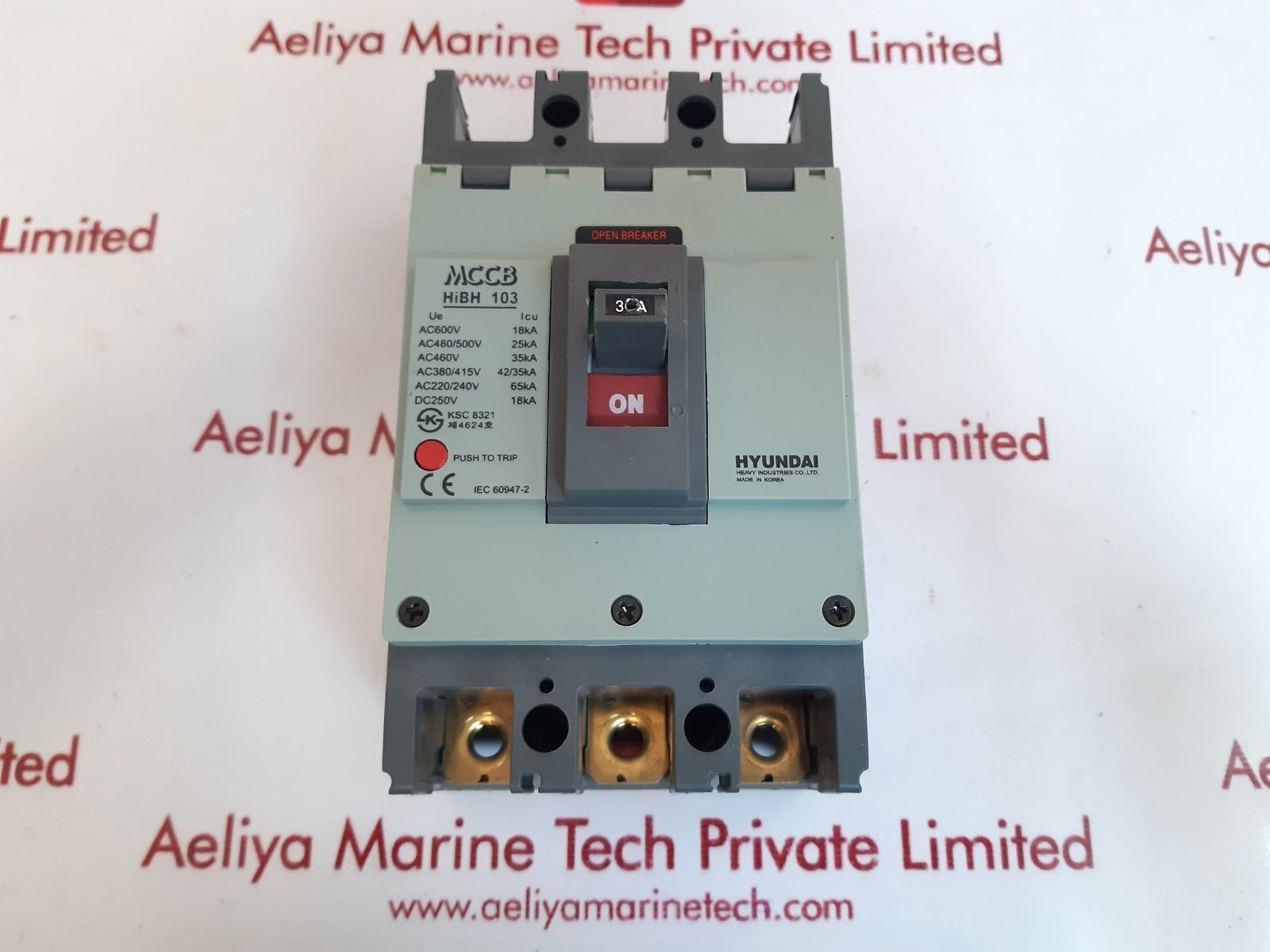 Hyundai mccb hibh103 molded case circuit breaker