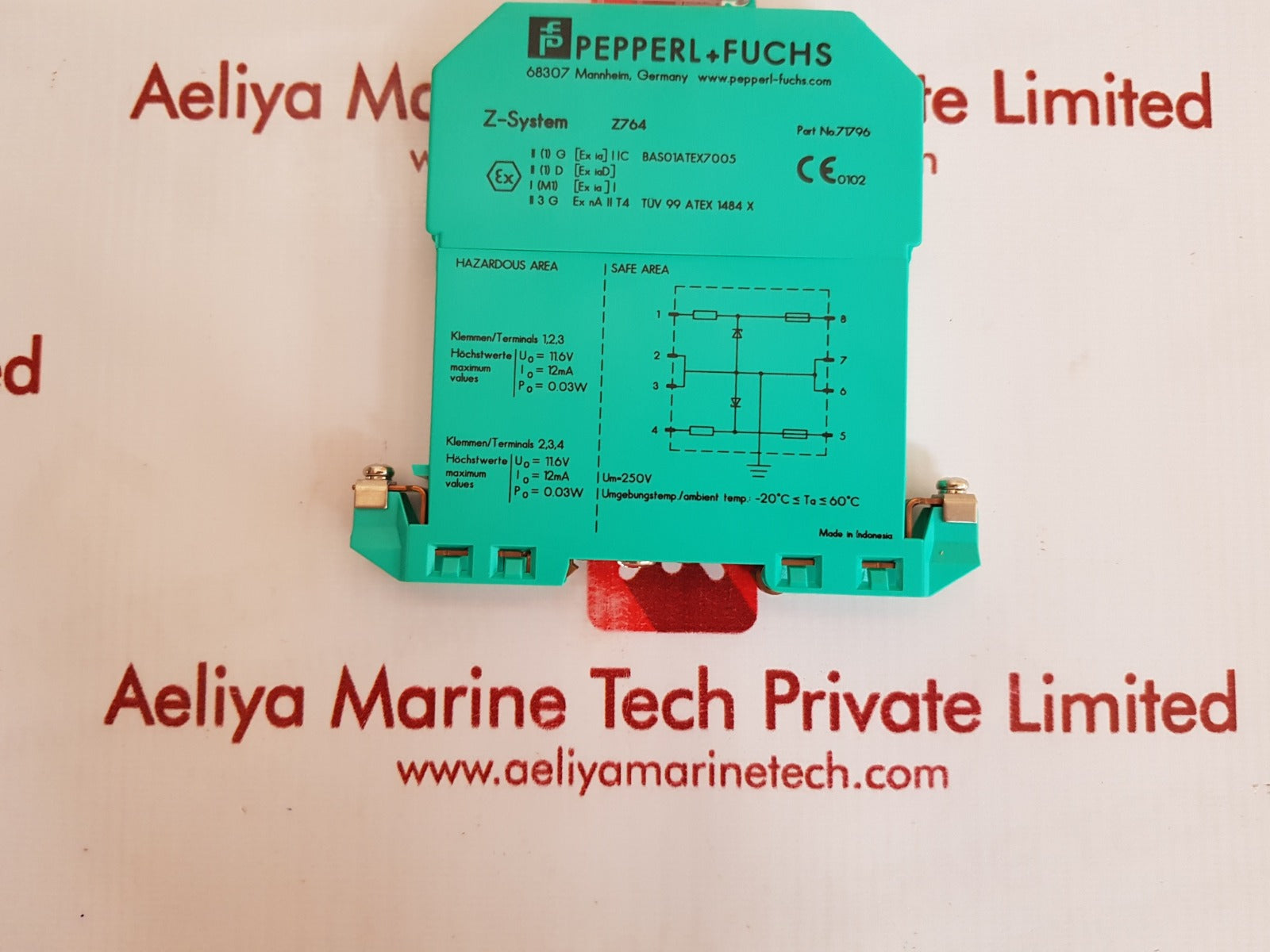 Pepperl+fuchs z764 zener barrier 71796